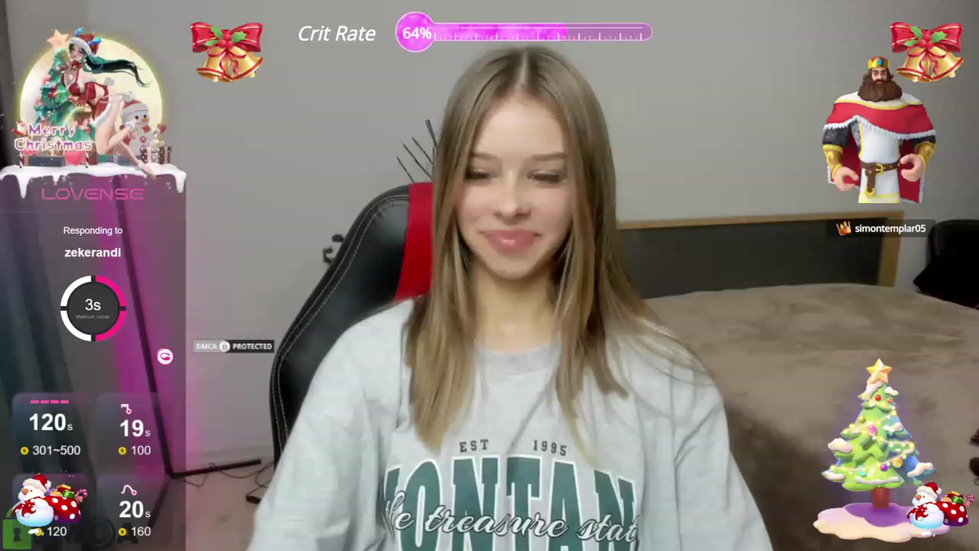 Gallery image thumbnail from PrincessCathy's myfreecams stream on, 12/19/2023, 08:50 image 4 of 20