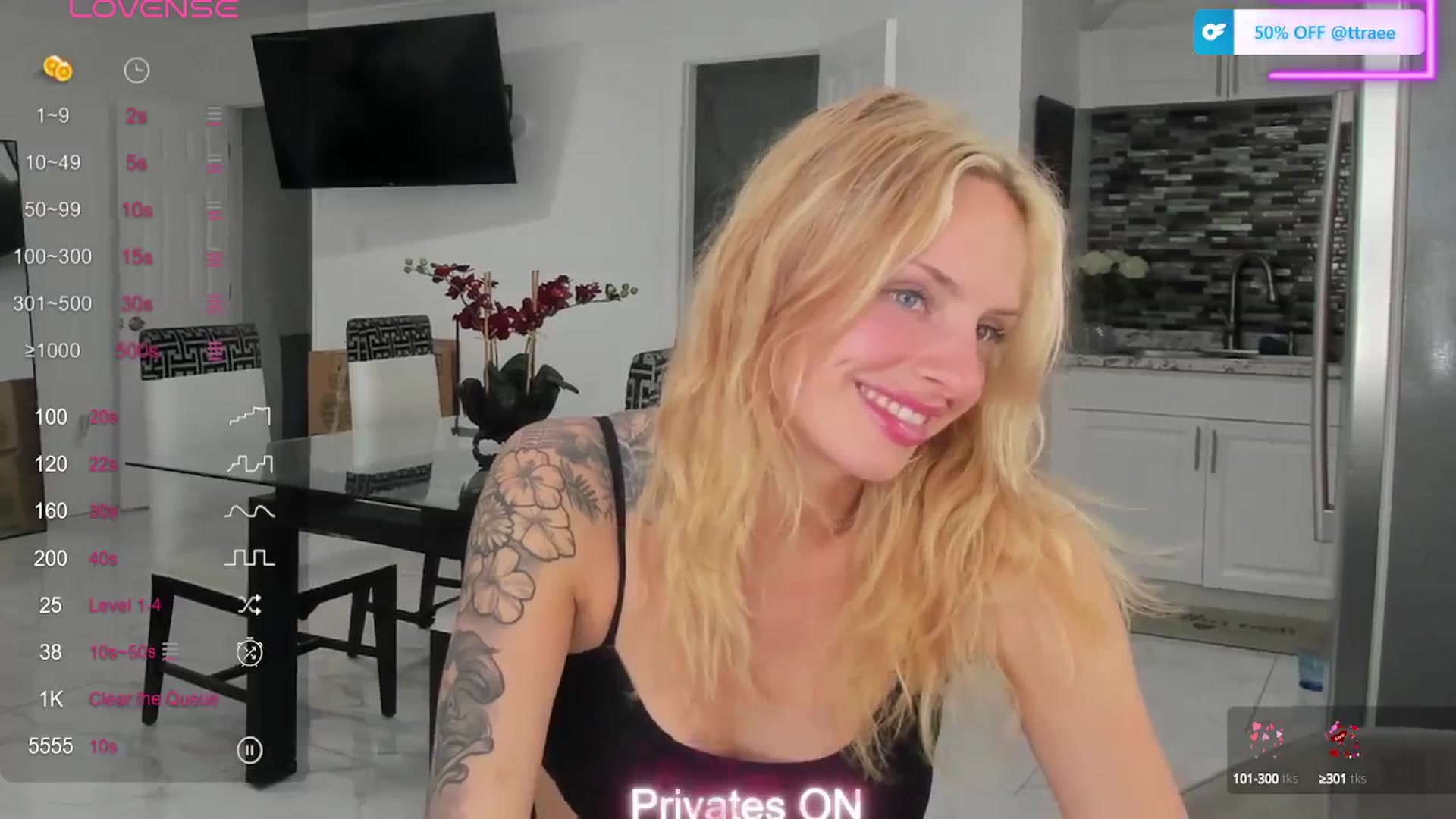 Gallery image thumbnail from PrincesssTati's myfreecams stream on, 02/08/2024, 19:04 image 9 of 20
