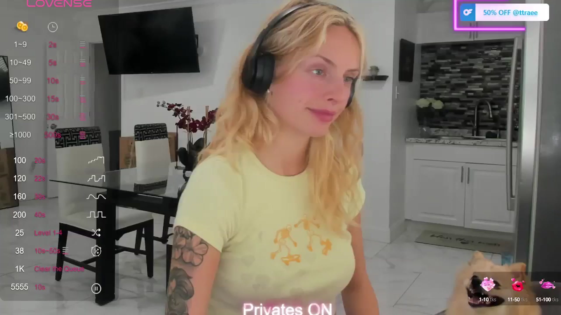 Gallery image thumbnail from PrincesssTati's myfreecams stream on, 02/08/2024, 19:04 image 1 of 20