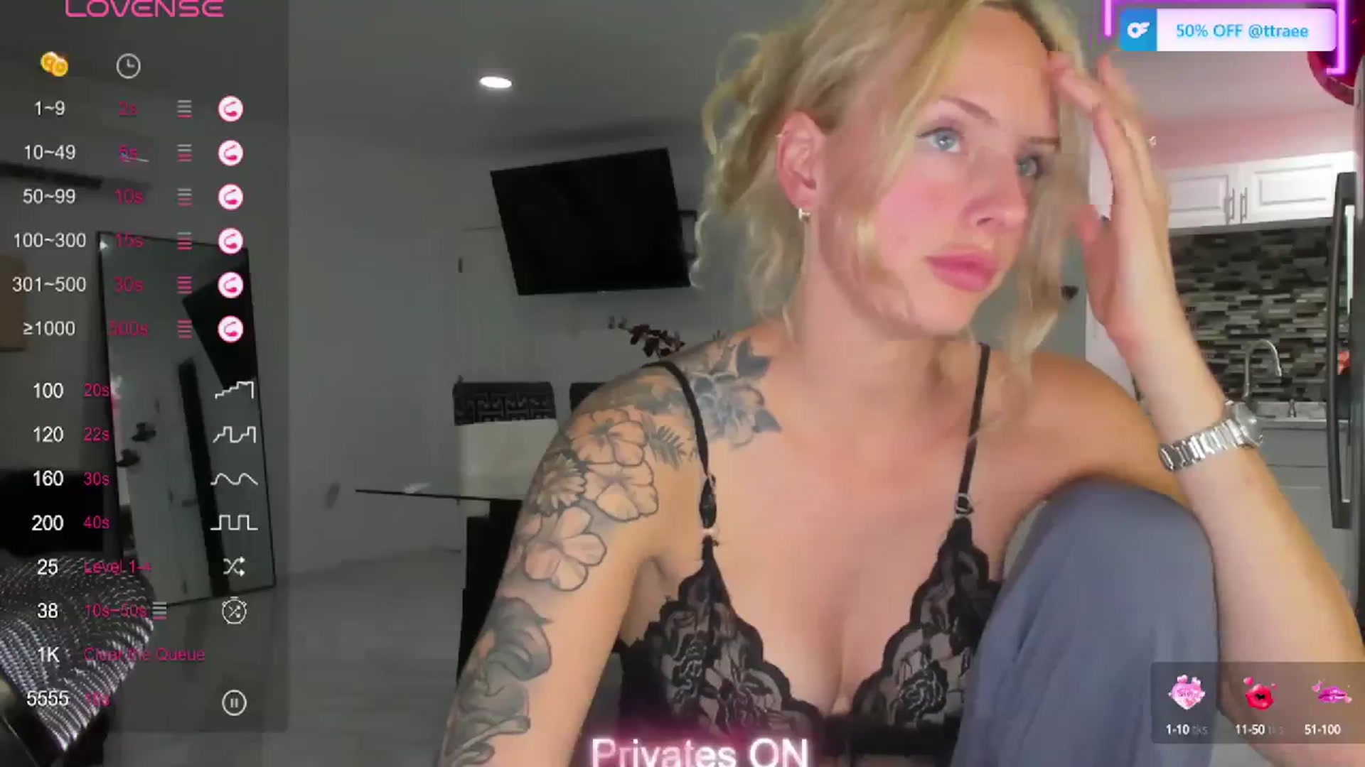 Gallery image thumbnail from PrincesssTati's myfreecams stream on, 02/20/2024, 01:44 image 17 of 20