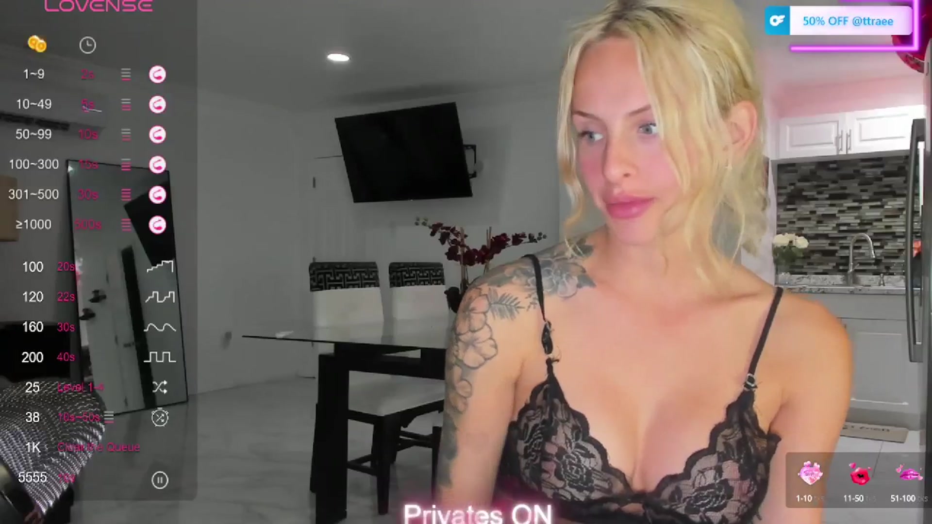 Gallery image thumbnail from PrincesssTati's myfreecams stream on, 02/20/2024, 02:52 image 9 of 20