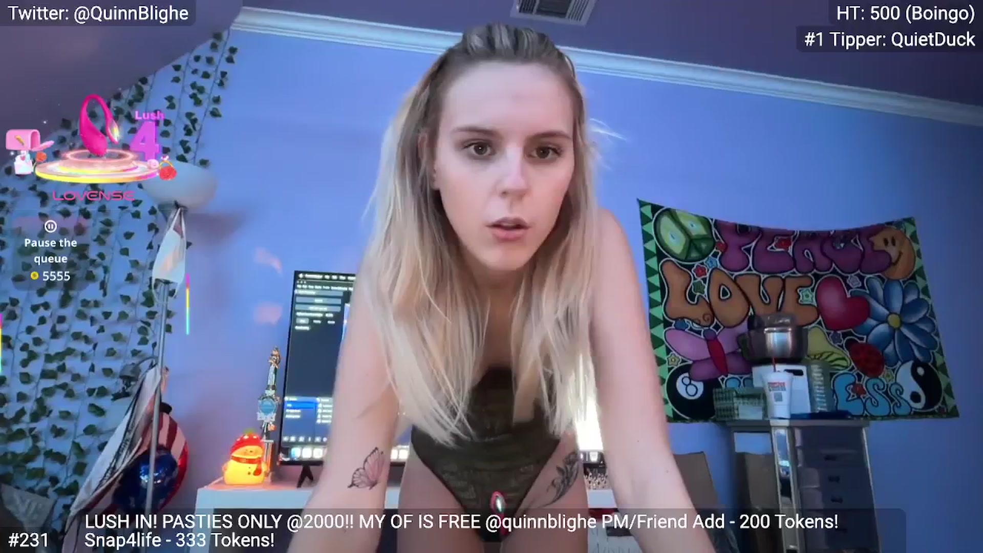 Gallery image thumbnail from QuinnBlighe's myfreecams stream on, 01/04/2026, 20:03 image 4 of 20