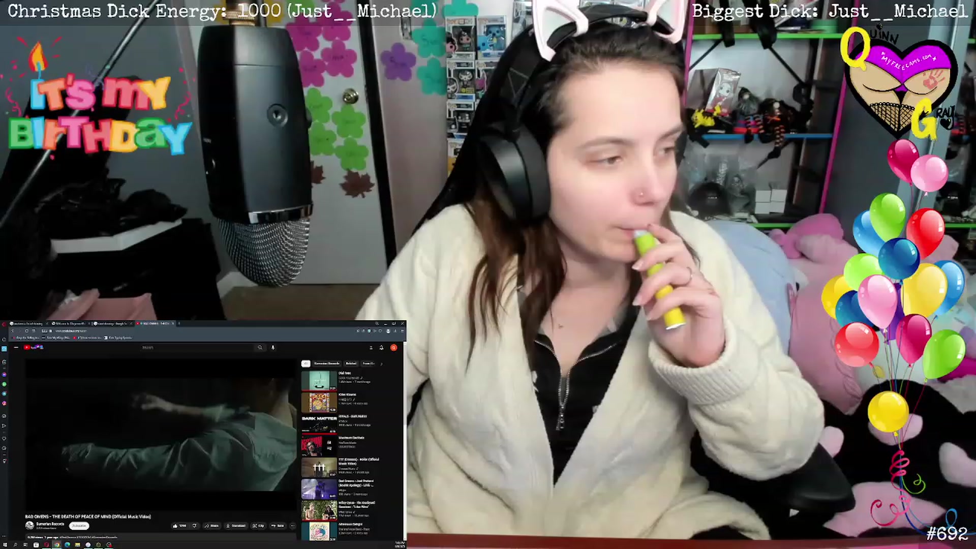 Gallery image thumbnail from QuinnGray's myfreecams stream on, 01/10/2023, 04:13 image 16 of 20