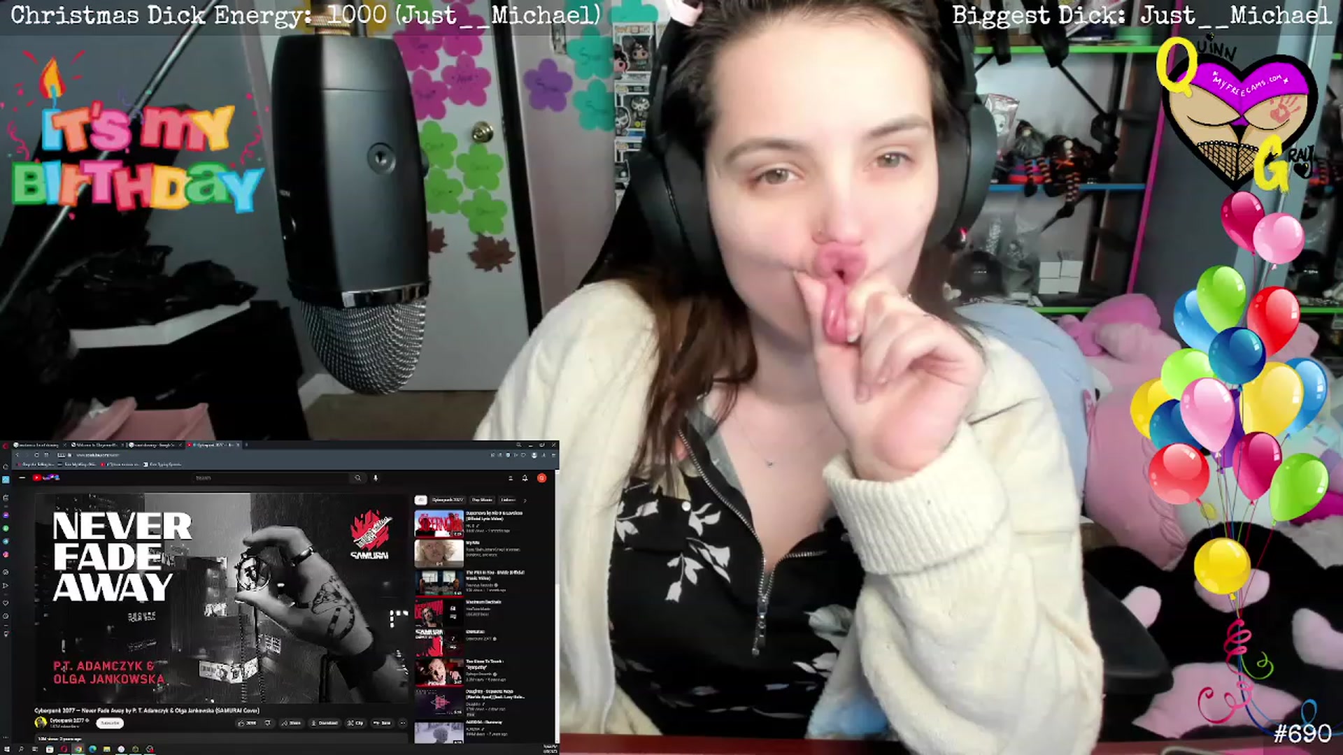 Gallery image thumbnail from QuinnGray's myfreecams stream on, 01/10/2023, 04:13 image 5 of 20
