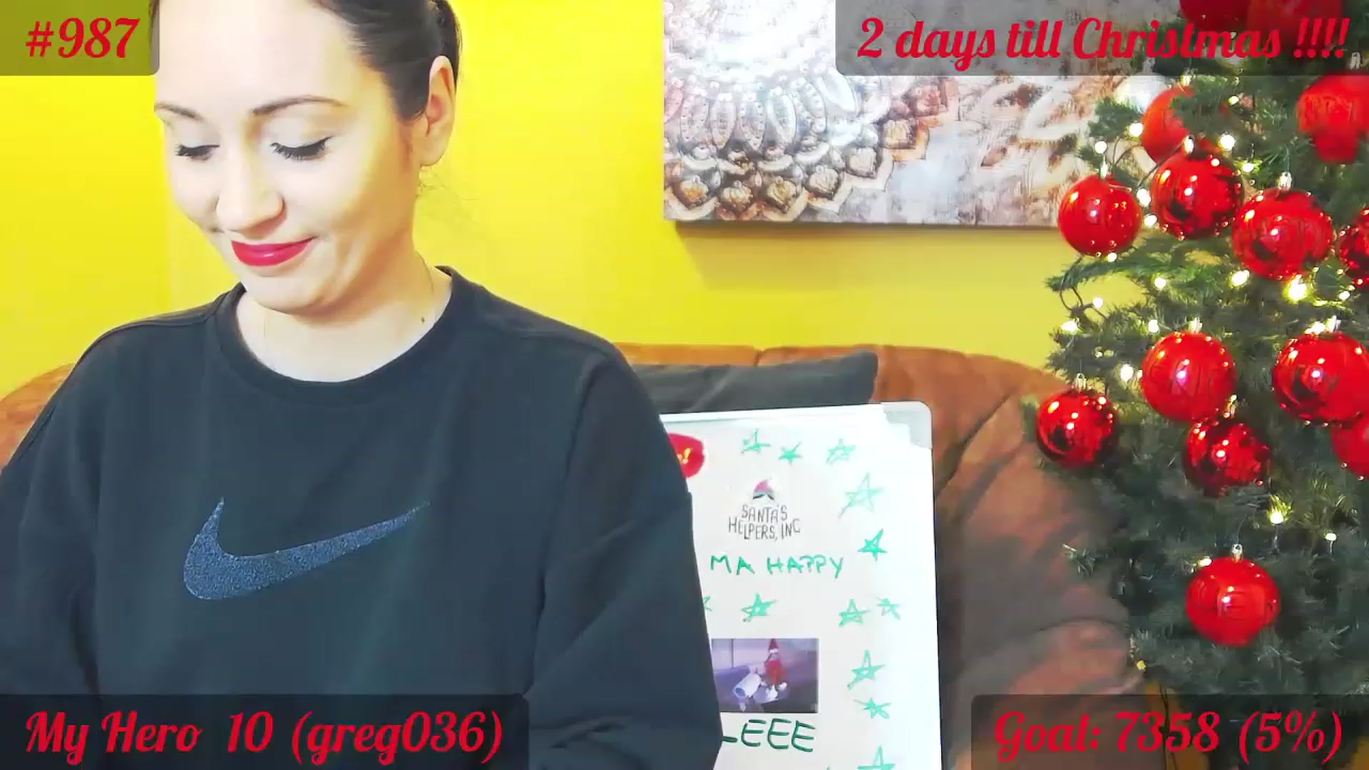 Gallery image thumbnail from QuinnieSmile's myfreecams stream on, 12/23/2022, 12:53 image 11 of 20