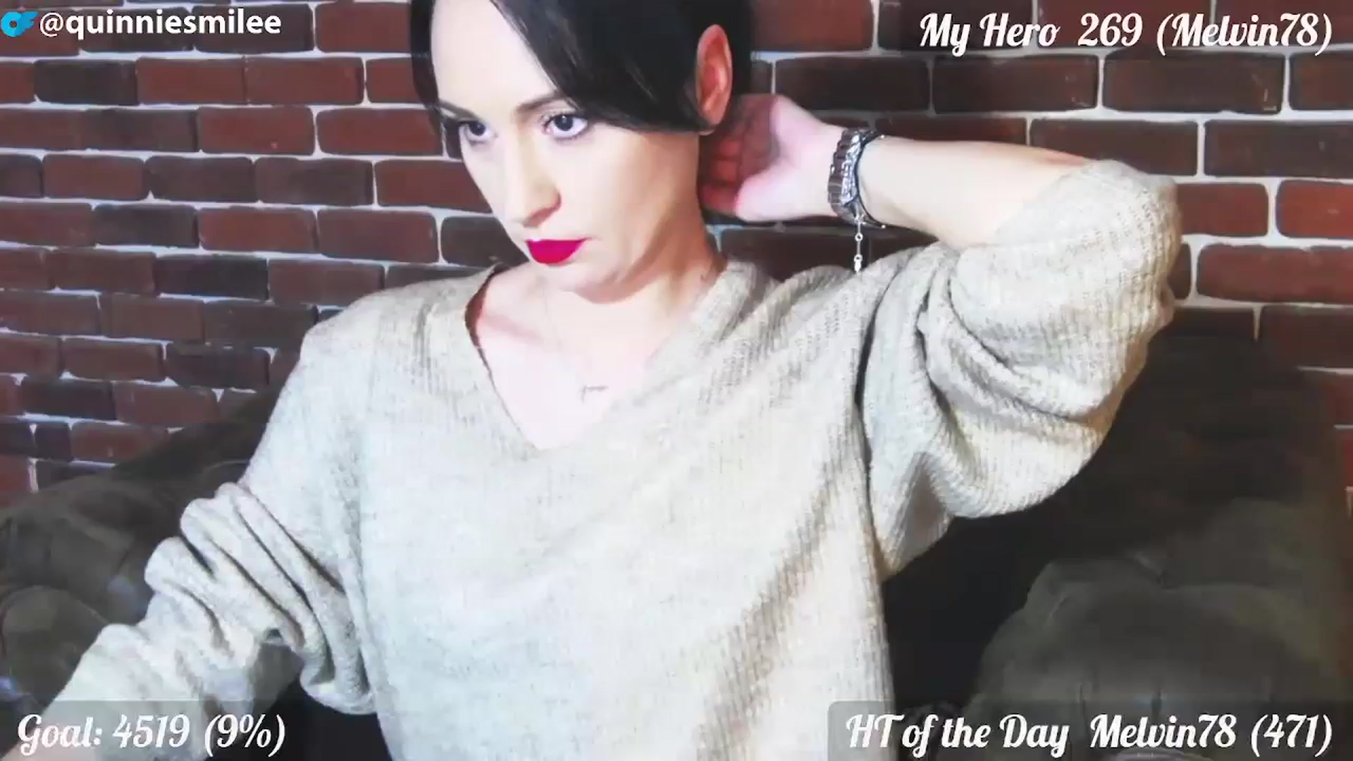 Gallery image thumbnail from QuinnieSmile's myfreecams stream on, 12/05/2023, 11:31 image 1 of 20