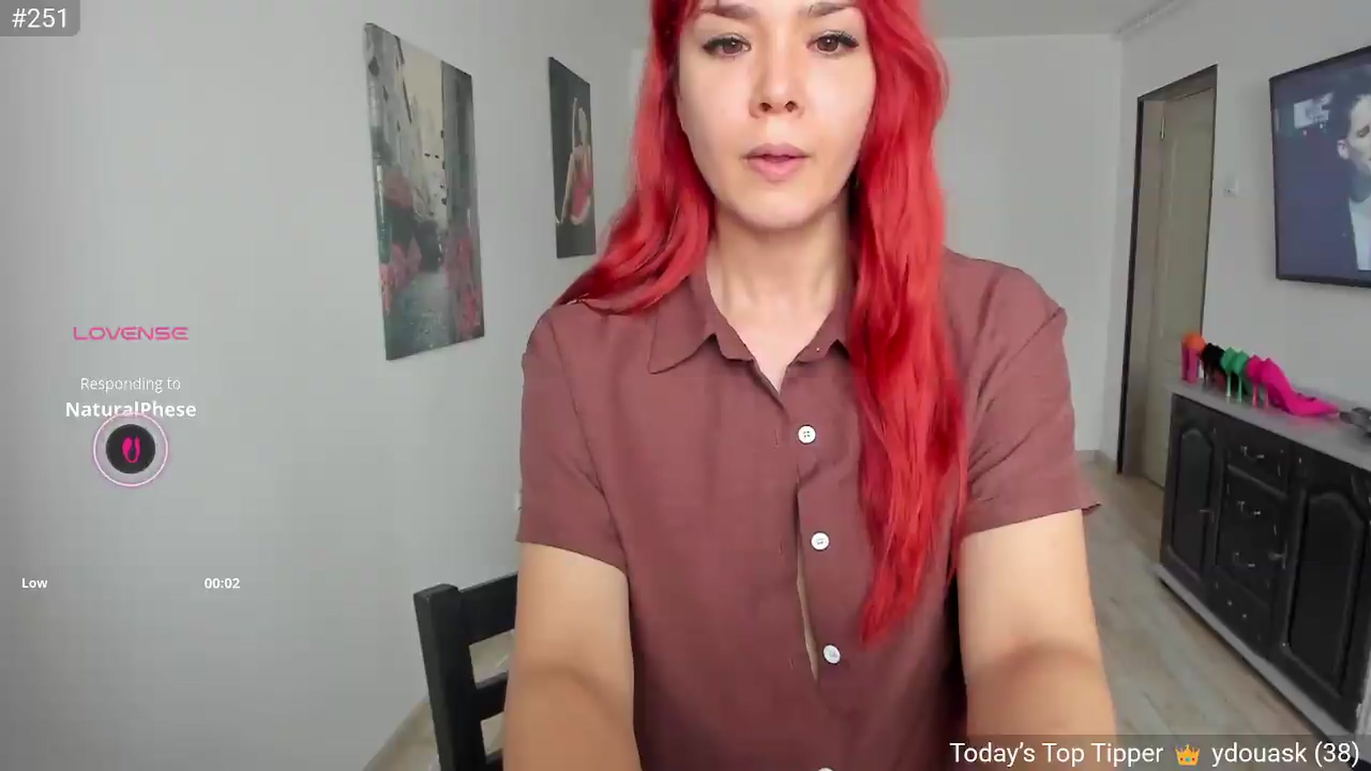 Gallery image thumbnail from RedFireVelvet's myfreecams stream on, 08/19/2026, 10:21 image 10 of 20
