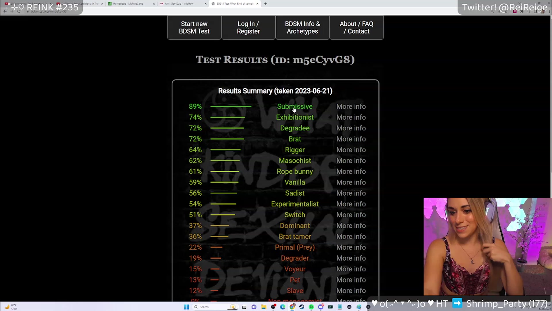 Gallery image thumbnail from Reige's myfreecams stream on, 06/21/2023, 09:36 image 20 of 20