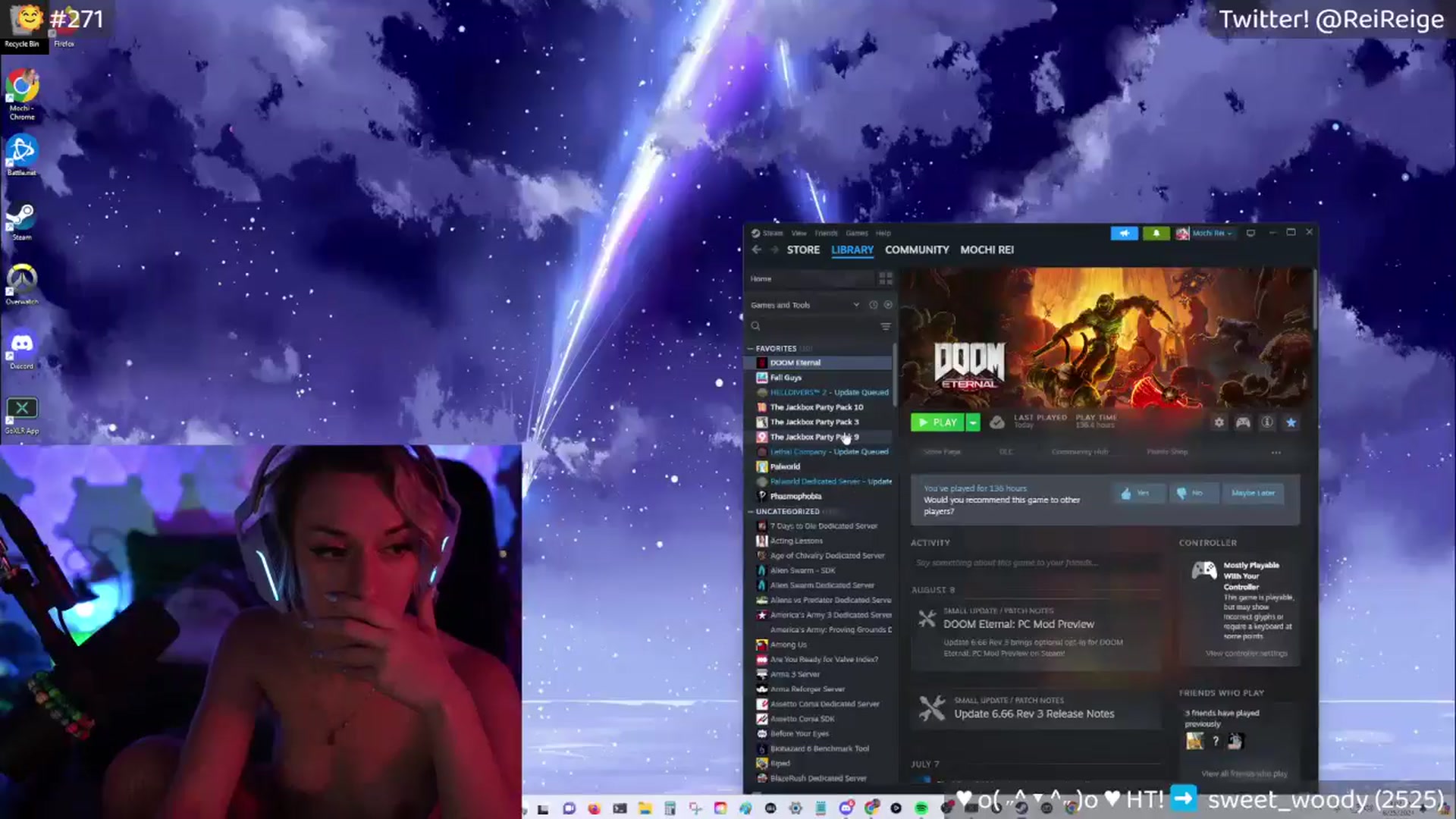 Gallery image thumbnail from Reige's myfreecams stream on, 08/25/2024, 08:06 image 17 of 20