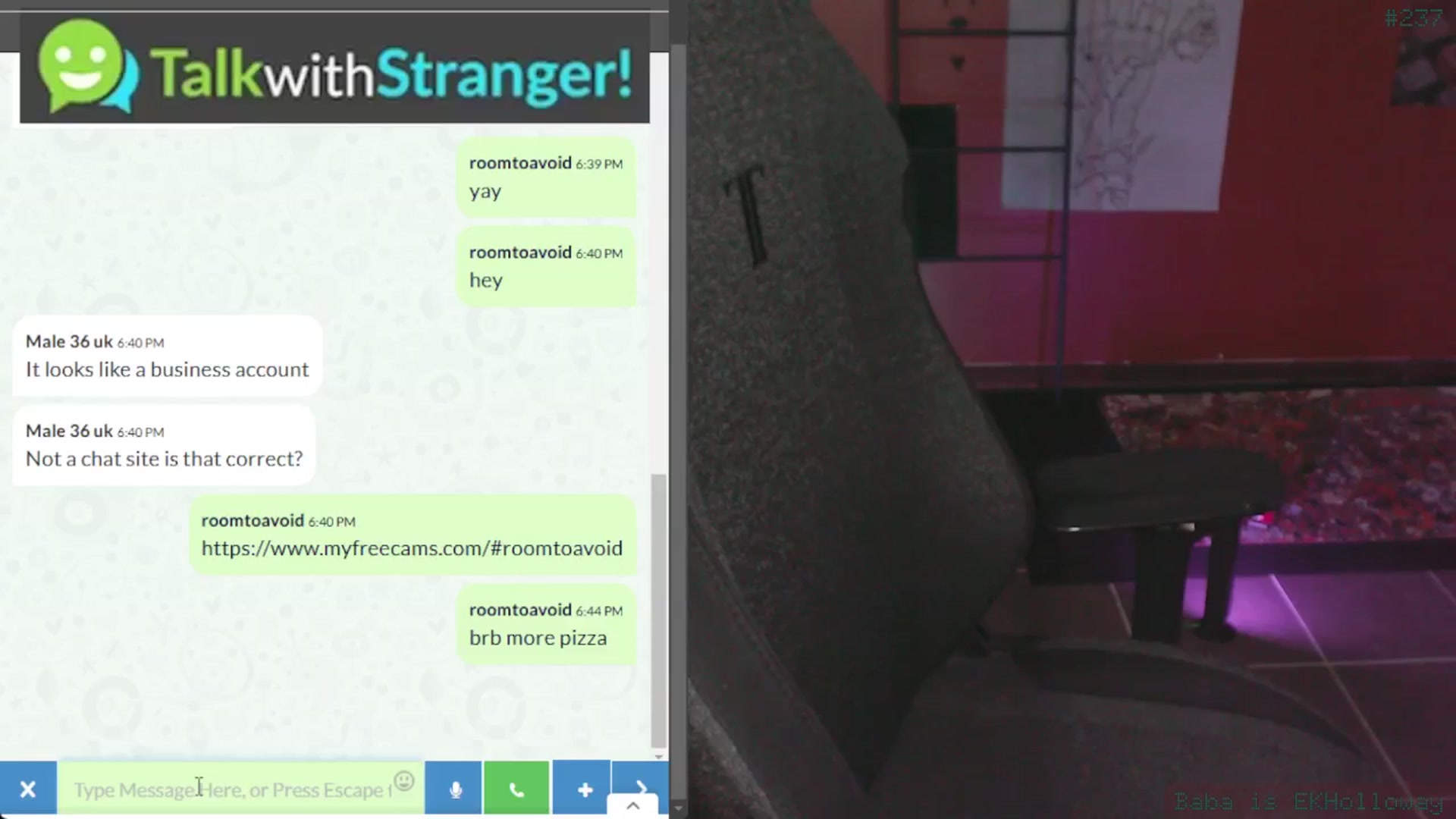 Gallery image thumbnail from RoomToAvoid's myfreecams stream on, 12/09/2024, 09:06 image 13 of 20