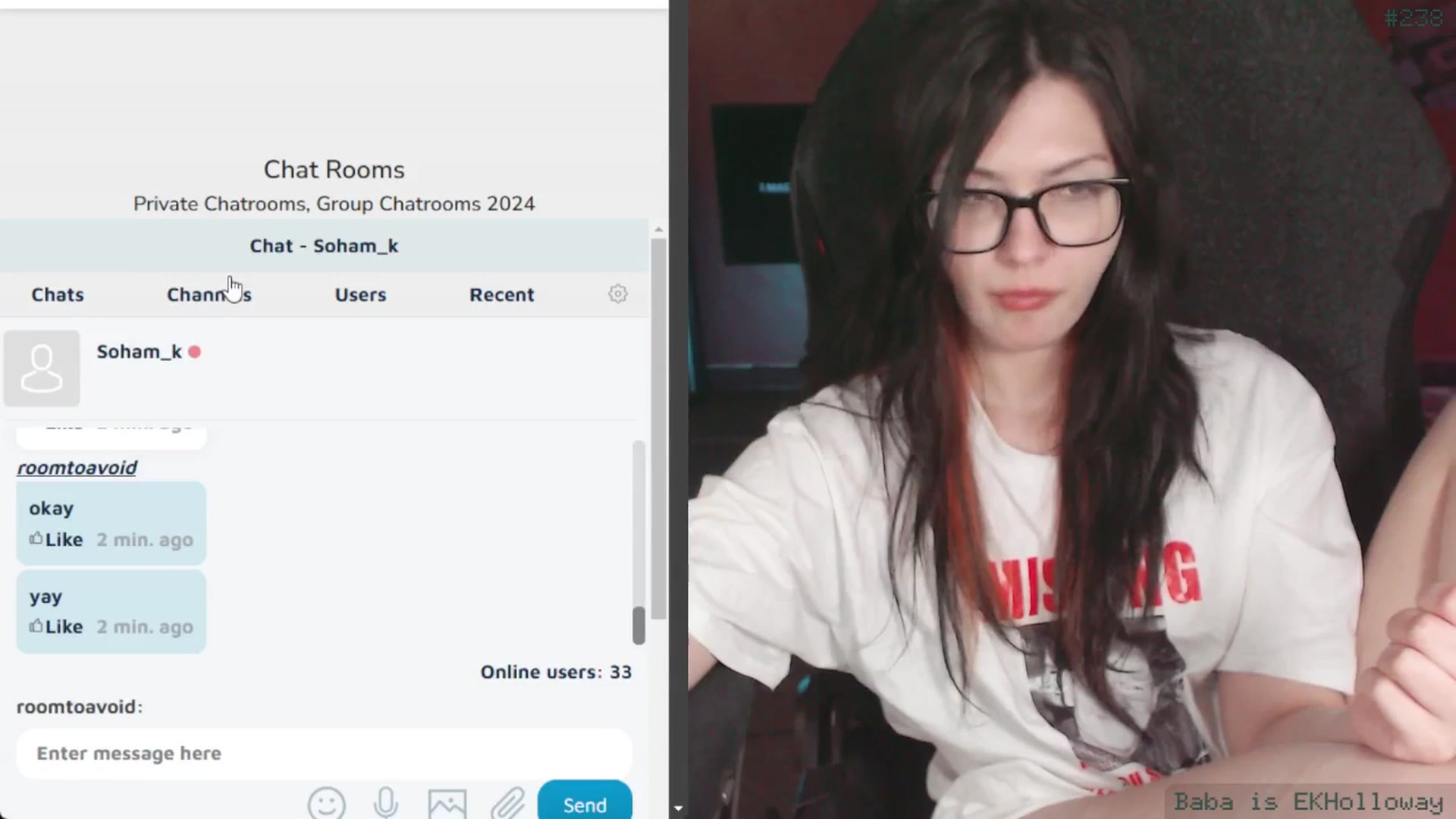 Gallery image thumbnail from RoomToAvoid's myfreecams stream on, 12/09/2024, 09:06 image 14 of 20