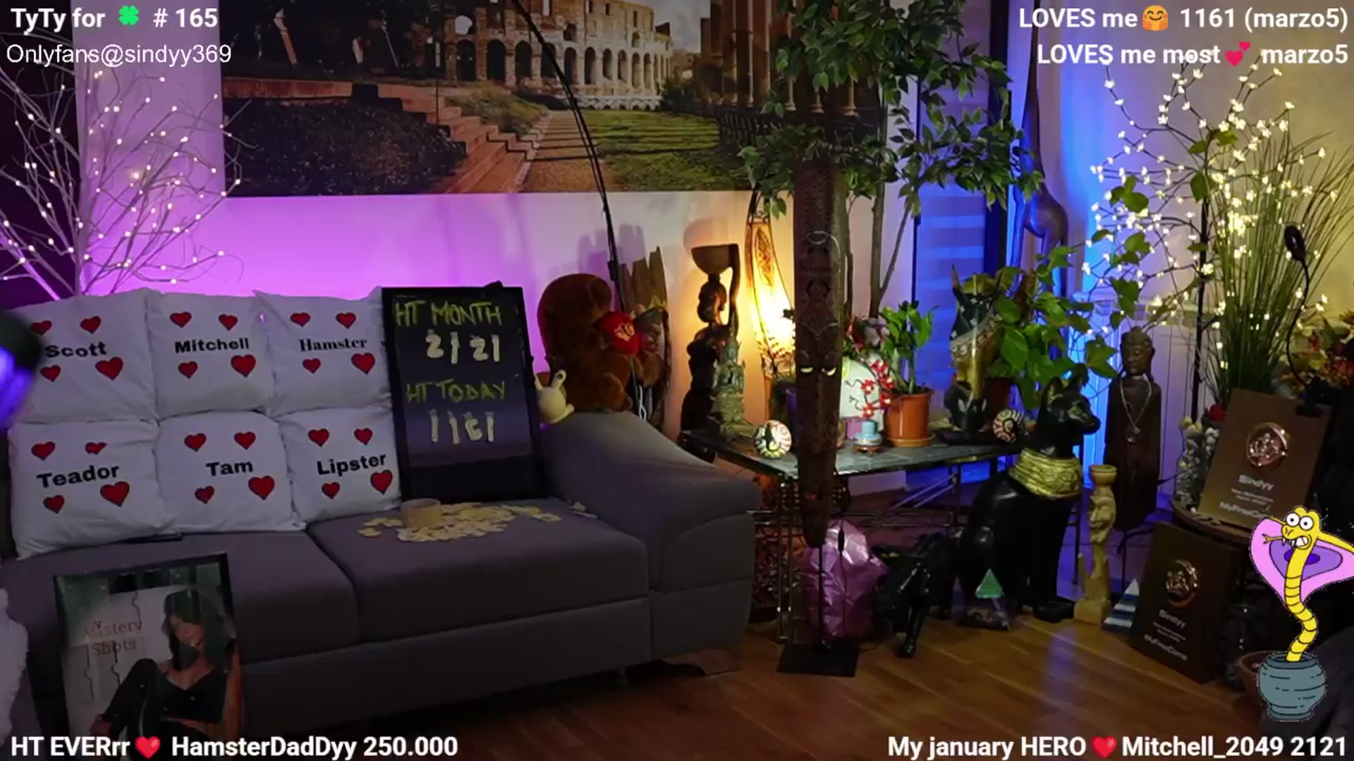 Gallery image thumbnail from SINdyy's myfreecams stream on, 01/05/2026, 24:26 image 19 of 20