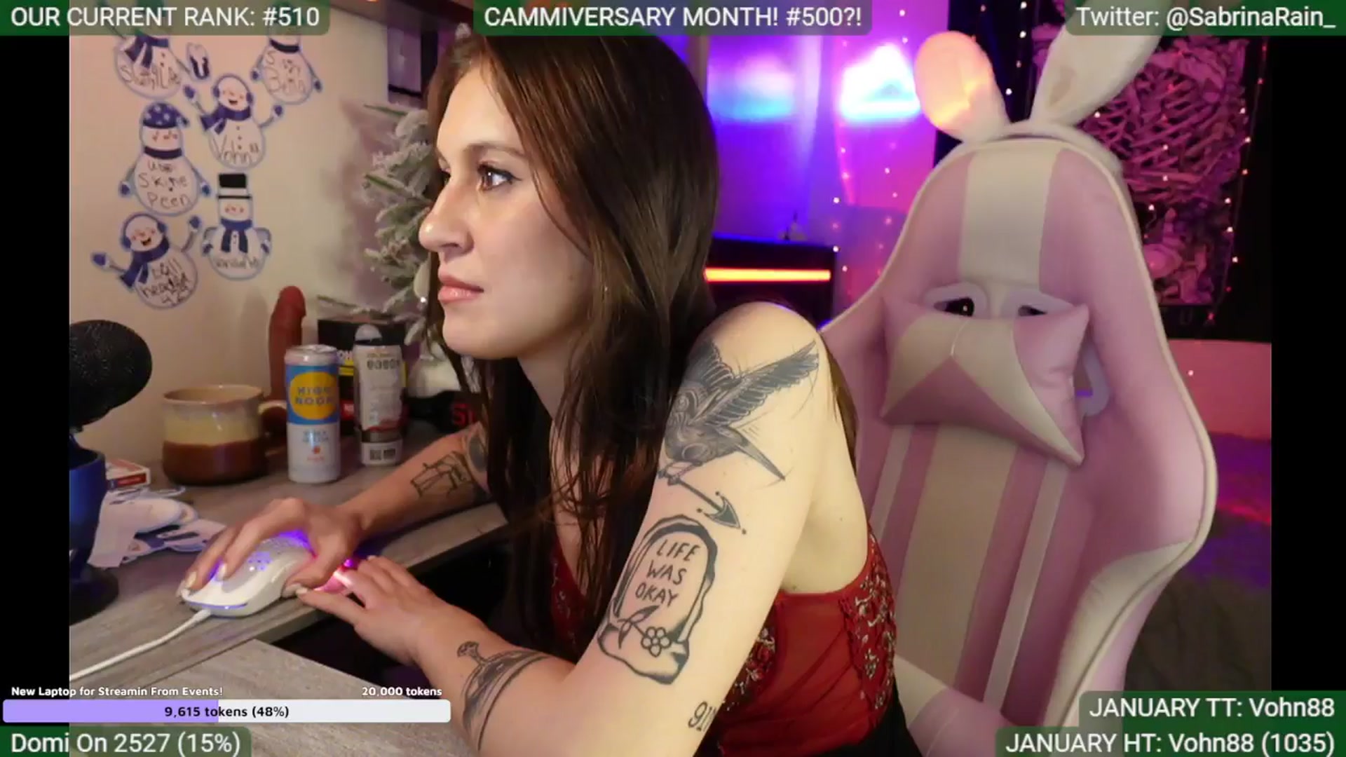 Gallery image thumbnail from SabrinaRain's myfreecams stream on, 01/08/2025, 02:34 image 10 of 20