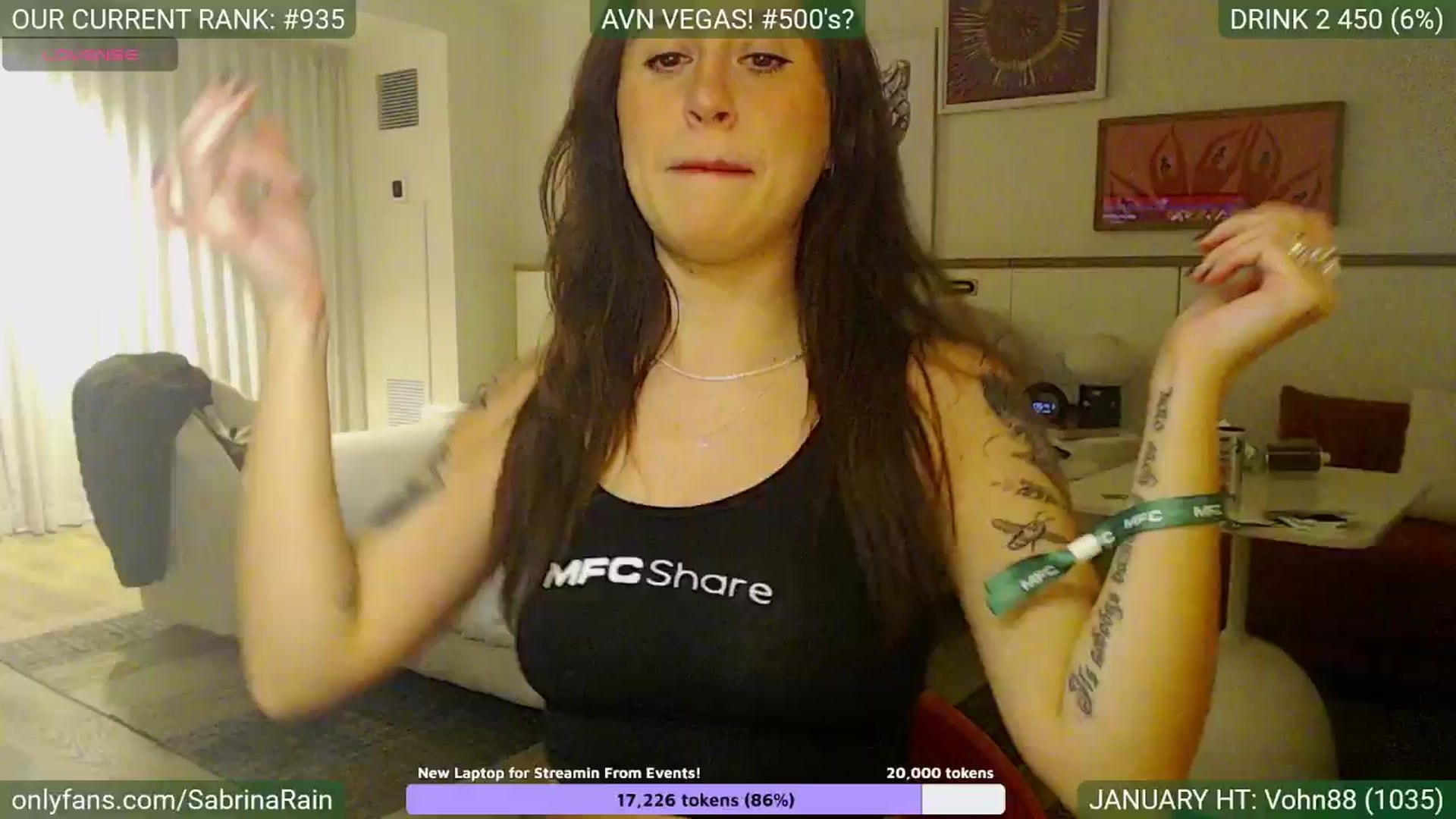 Gallery image thumbnail from SabrinaRain's myfreecams stream on, 01/22/2025, 03:00 image 8 of 20