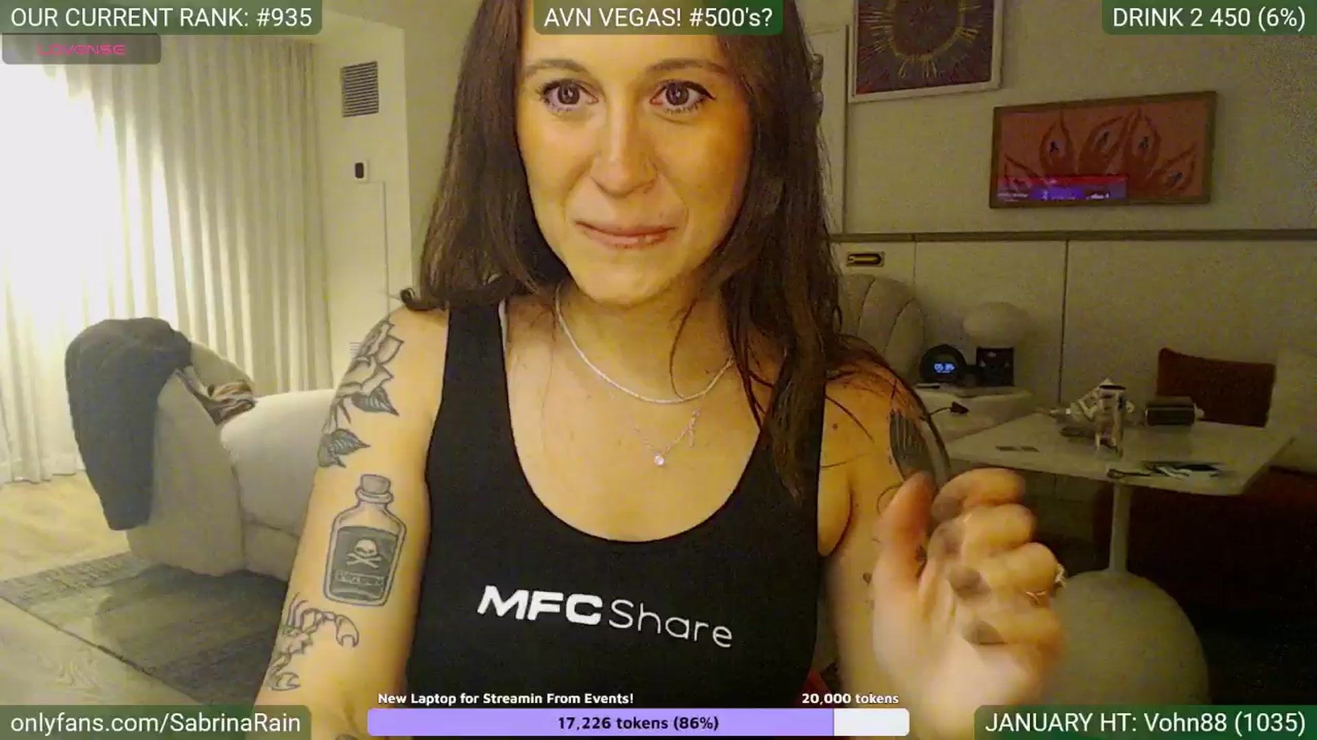 Gallery image thumbnail from SabrinaRain's myfreecams stream on, 01/22/2025, 03:00 image 7 of 20