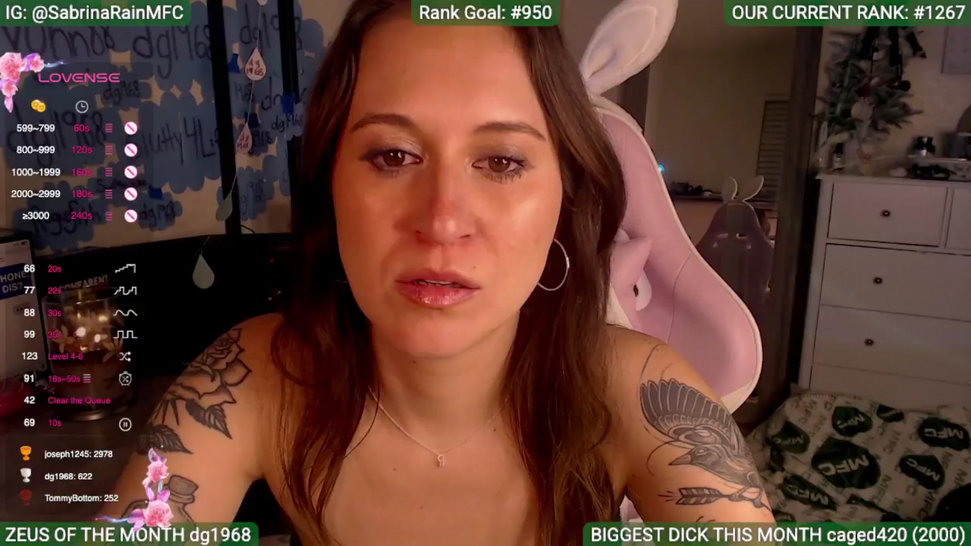 Gallery image thumbnail from SabrinaRain's myfreecams stream on, 04/29/2025, 04:08 image 4 of 20
