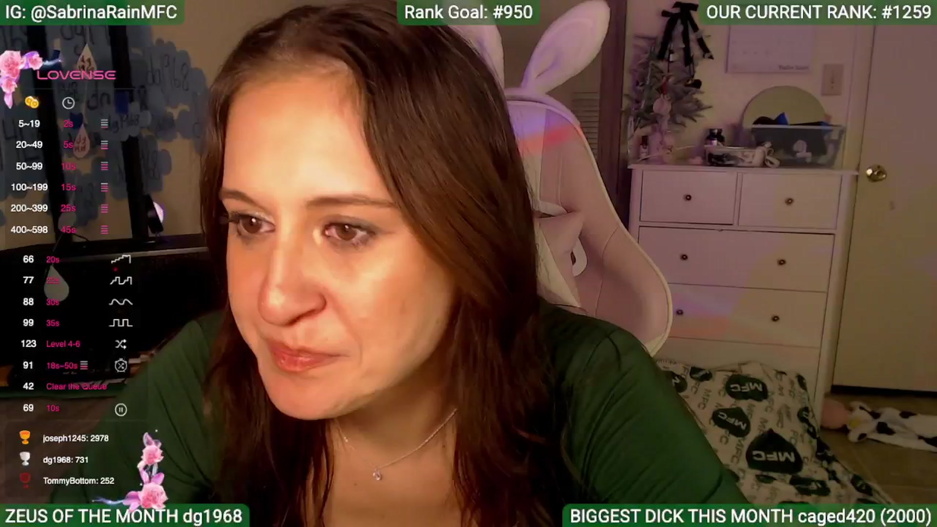 Gallery image thumbnail from SabrinaRain's myfreecams stream on, 04/29/2025, 04:08 image 19 of 20
