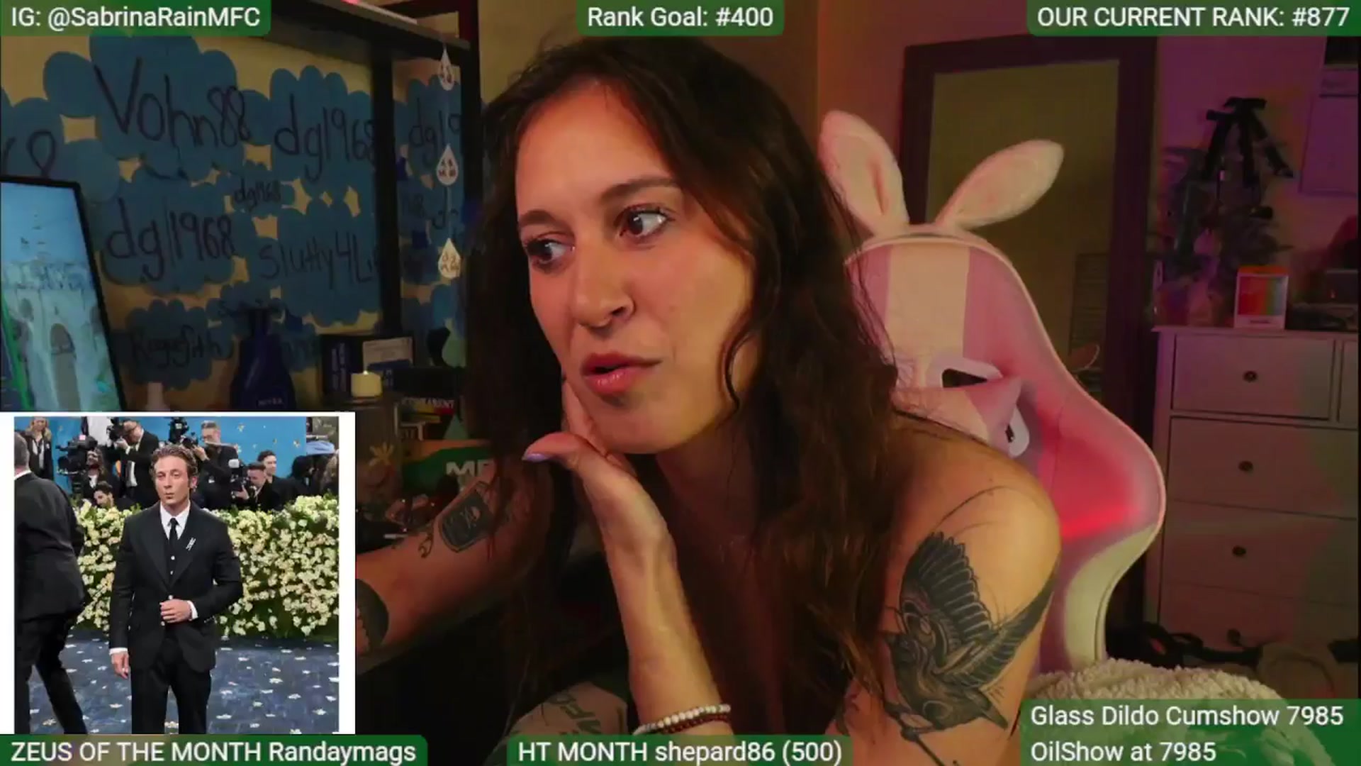 Gallery image thumbnail from SabrinaRain's myfreecams stream on, 05/06/2025, 04:40 image 9 of 20