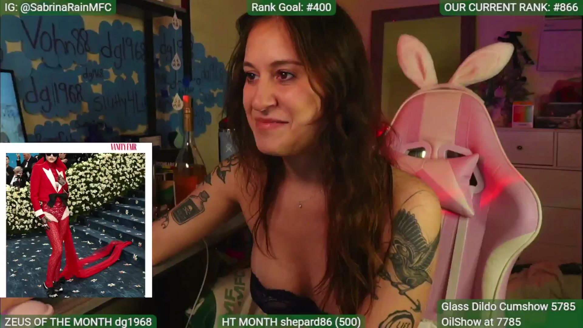 Gallery image thumbnail from SabrinaRain's myfreecams stream on, 05/06/2025, 04:40 image 16 of 20