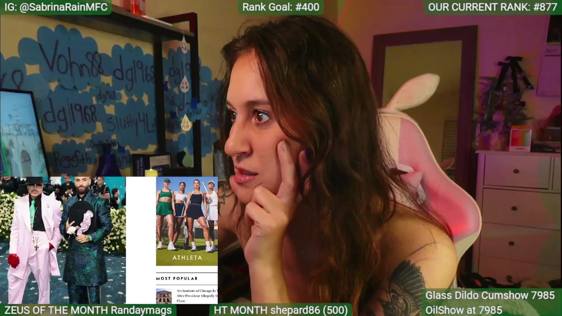 Gallery image thumbnail from SabrinaRain's myfreecams stream on, 05/06/2025, 04:40 image 7 of 20