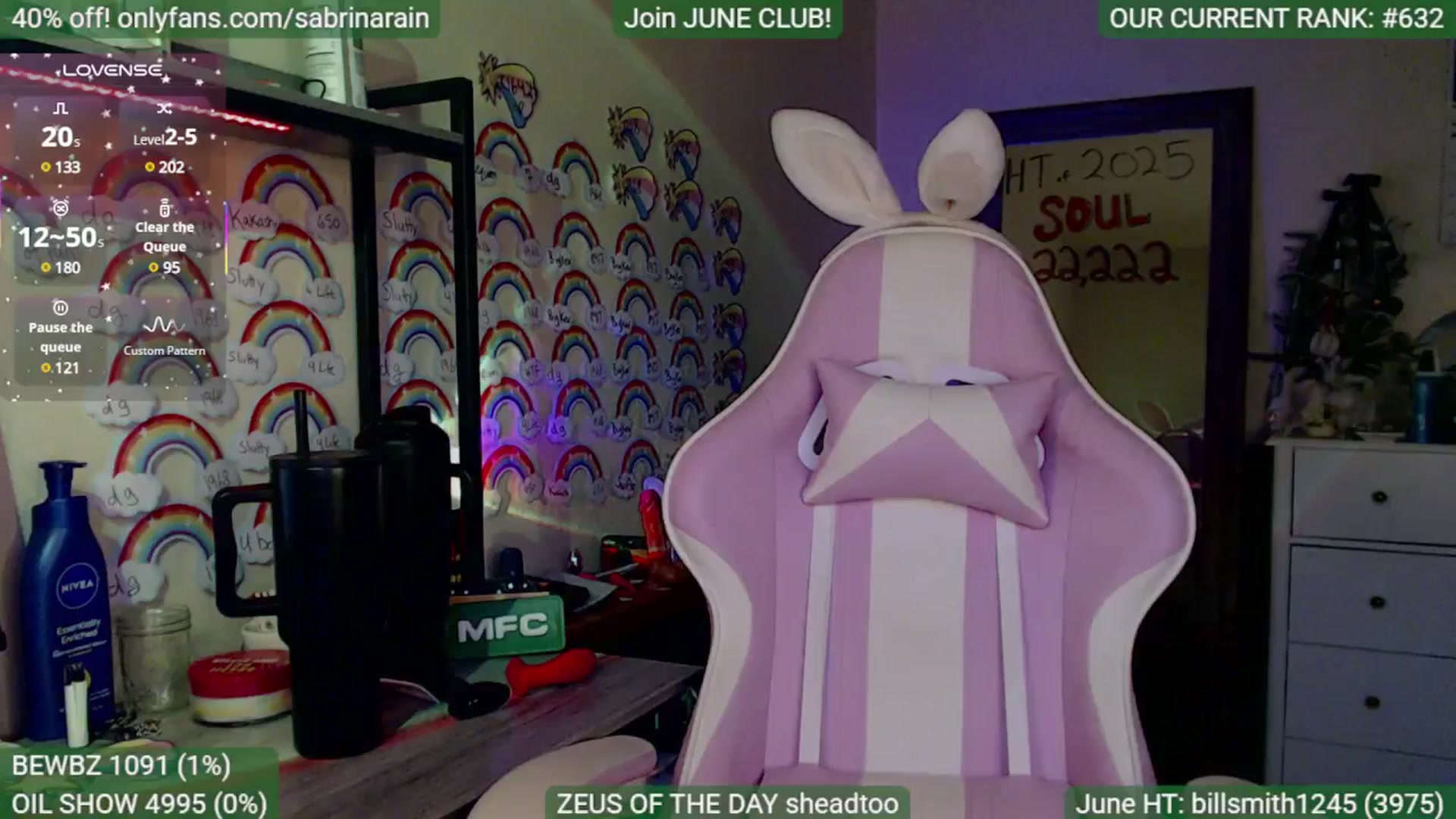 Gallery image thumbnail from SabrinaRain's myfreecams stream on, 06/16/2025, 03:11 image 5 of 20