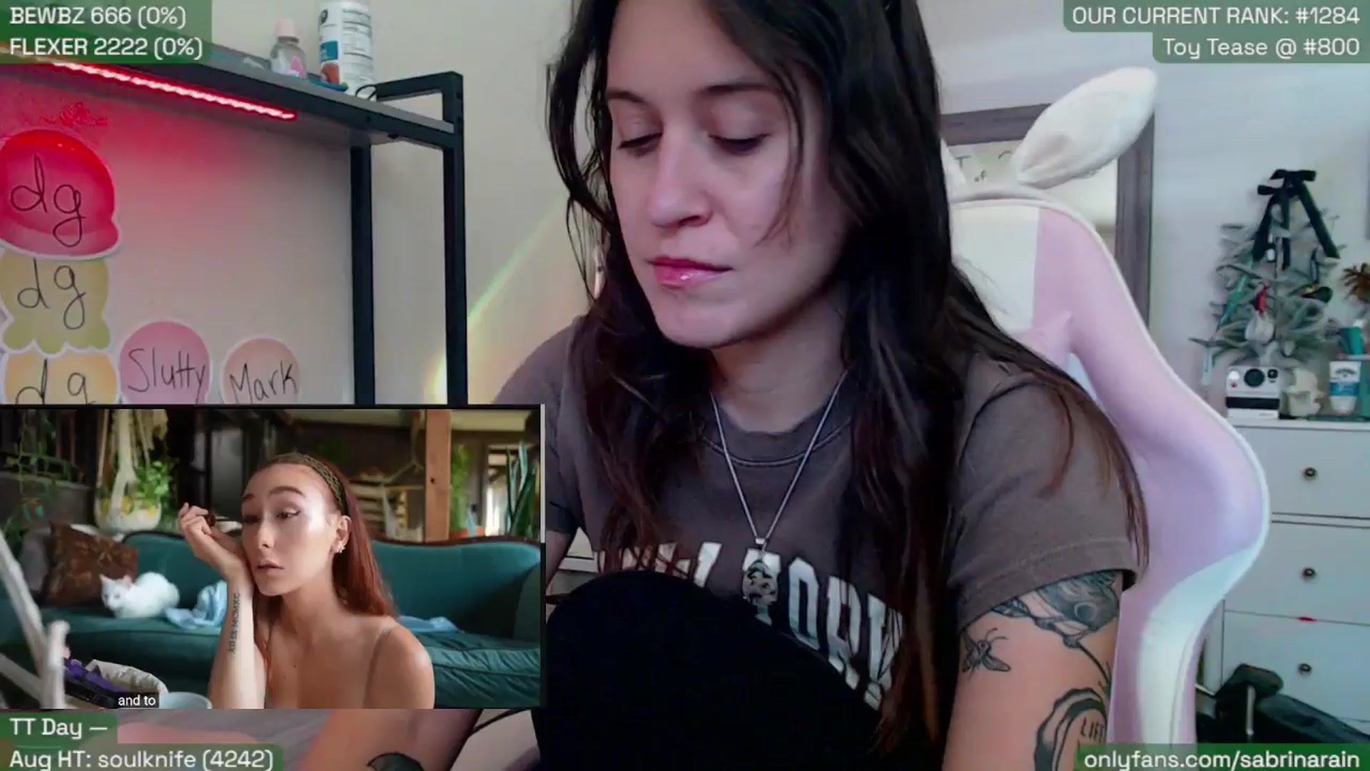 Gallery image thumbnail from SabrinaRain's myfreecams stream on, 08/12/2025, 20:42 image 1 of 20