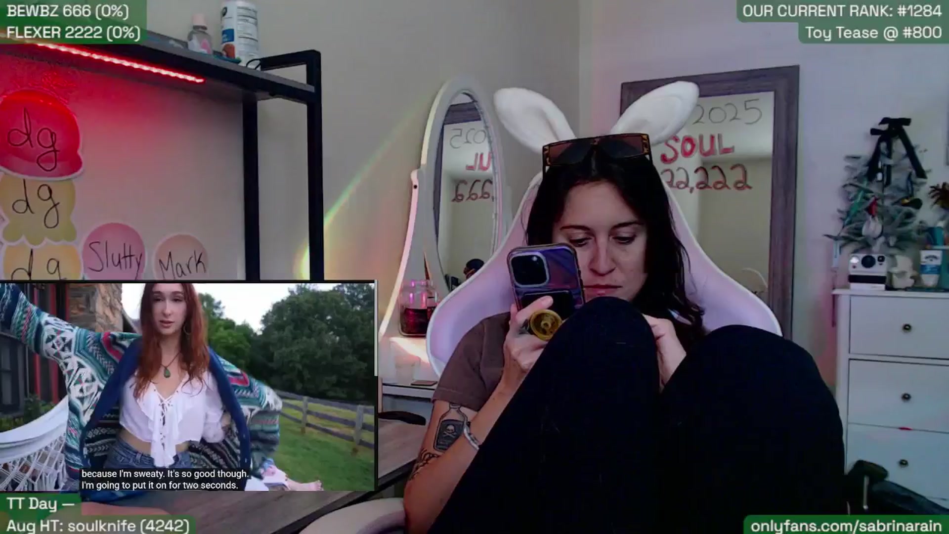 Gallery image thumbnail from SabrinaRain's myfreecams stream on, 08/12/2025, 20:42 image 9 of 20