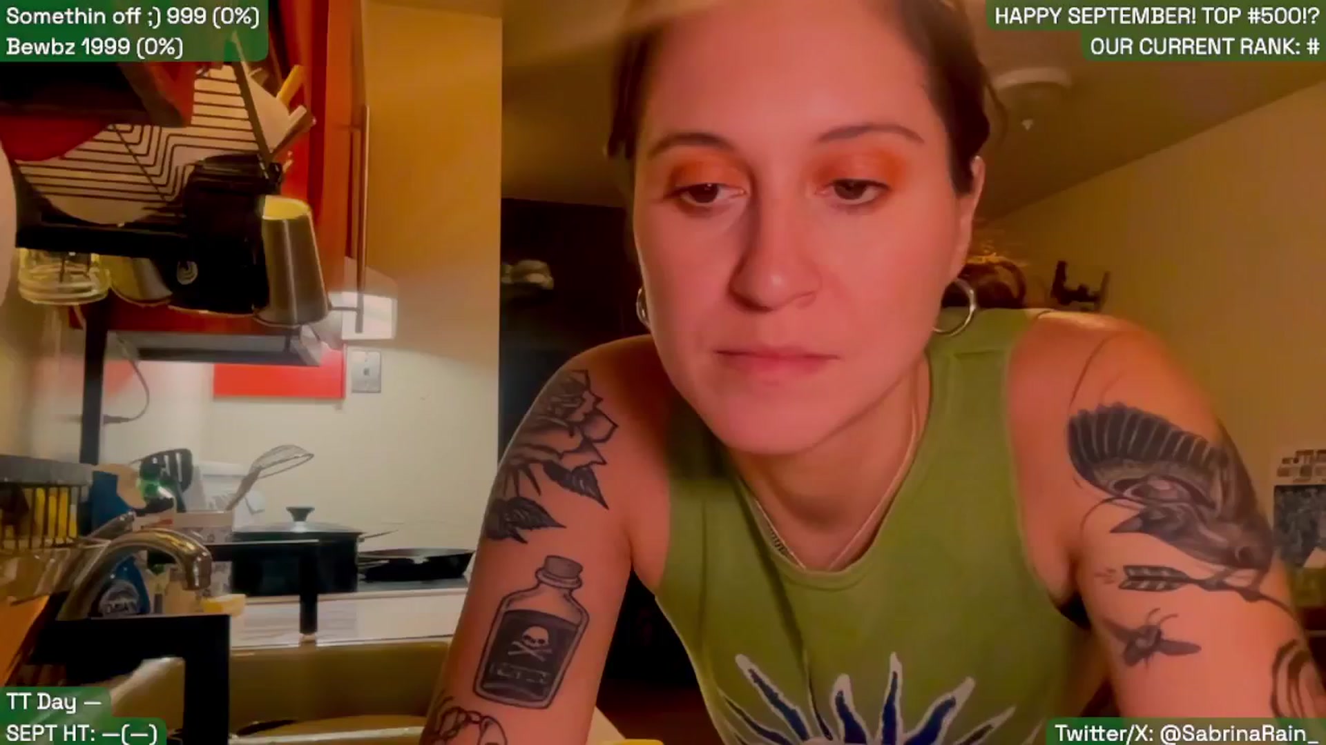 Gallery image thumbnail from SabrinaRain's myfreecams stream on, 09/02/2025, 02:22 image 9 of 20