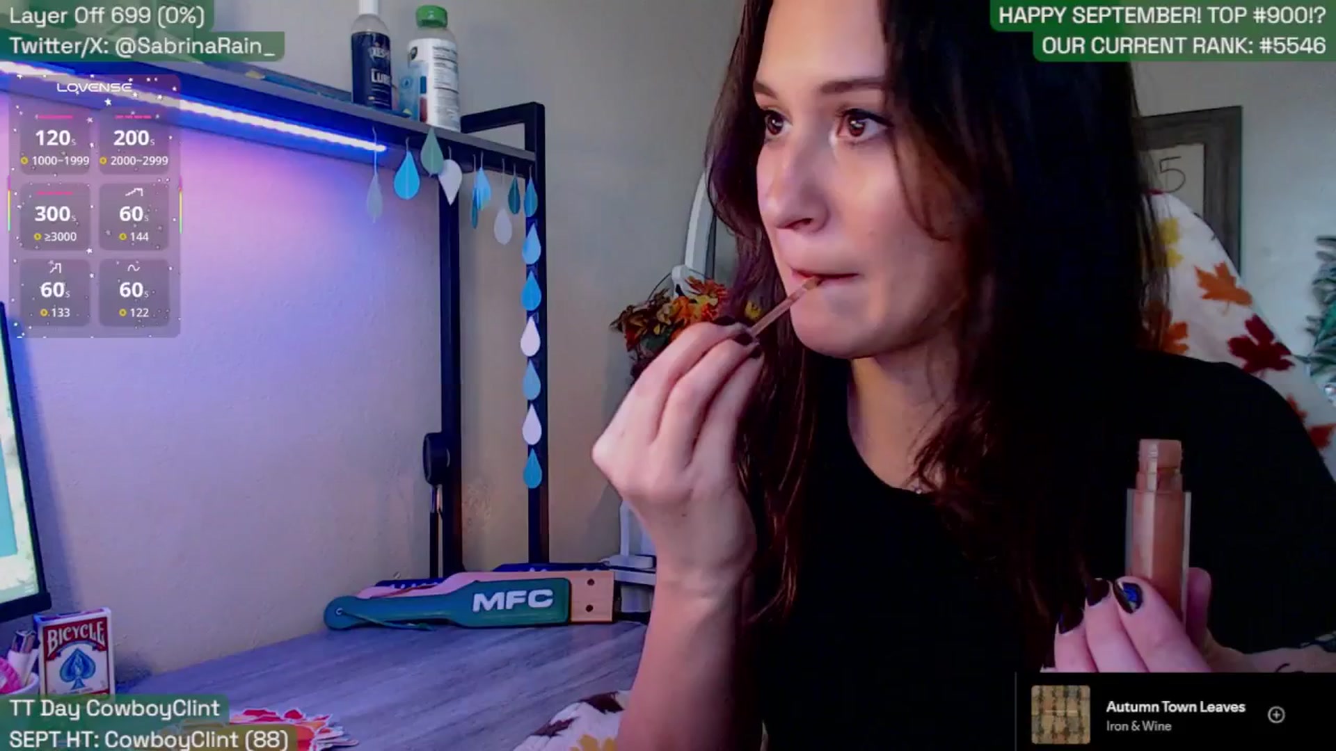 Gallery image thumbnail from SabrinaRain's myfreecams stream on, 09/04/2025, 02:12 image 1 of 20