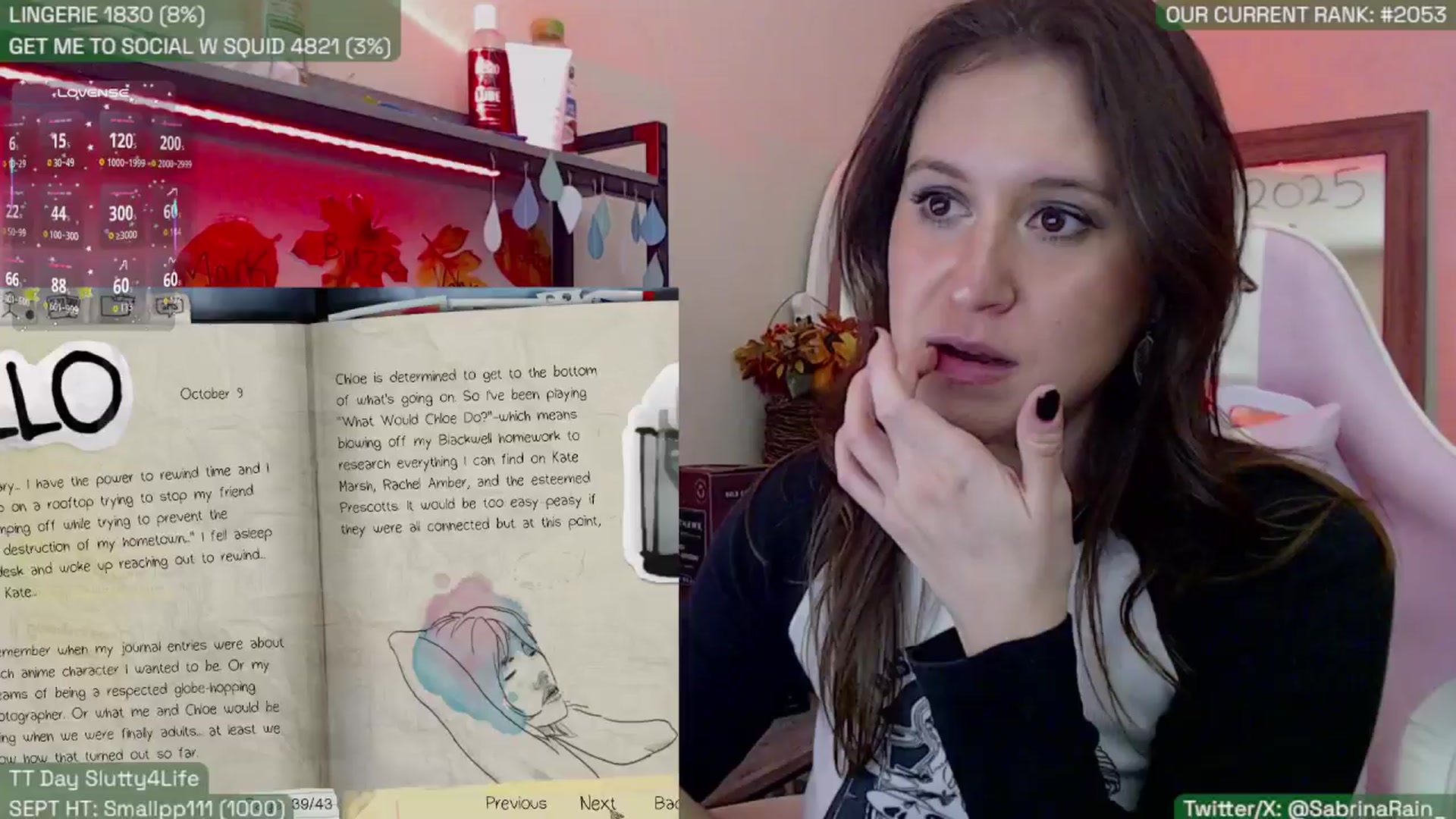 Gallery image thumbnail from SabrinaRain's myfreecams stream on, 09/23/2025, 02:20 image 3 of 20
