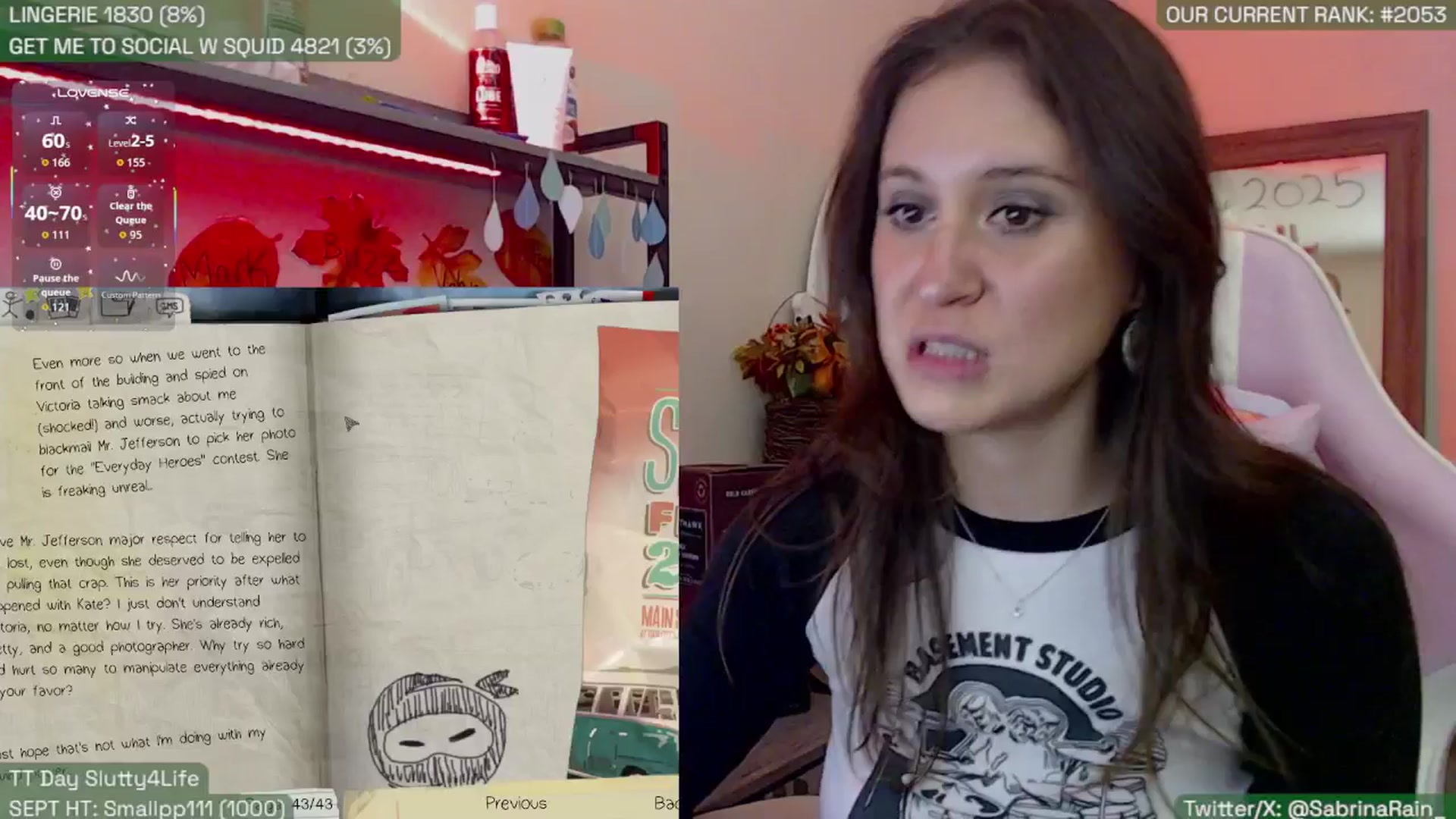 Gallery image thumbnail from SabrinaRain's myfreecams stream on, 09/23/2025, 02:20 image 4 of 20