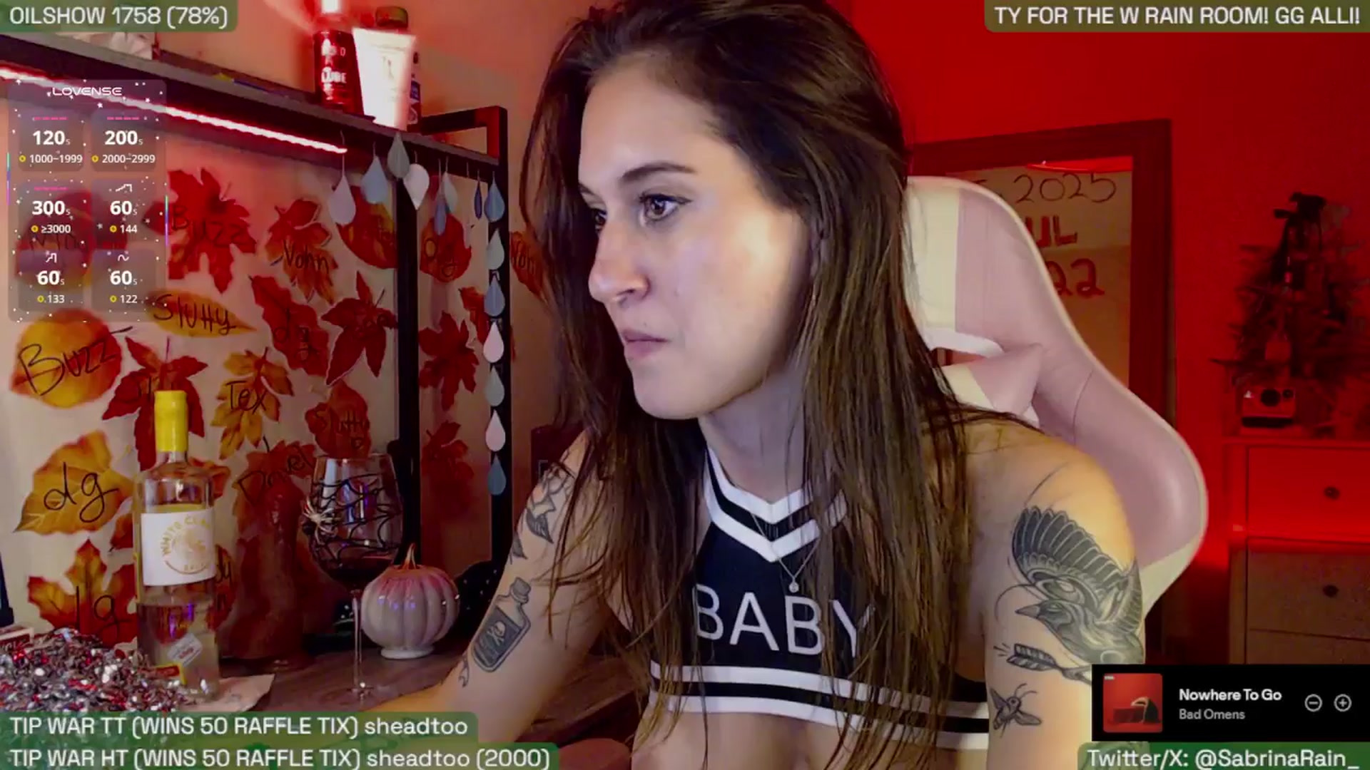 Gallery image thumbnail from SabrinaRain's myfreecams stream on, 09/28/2025, 03:20 image 15 of 20