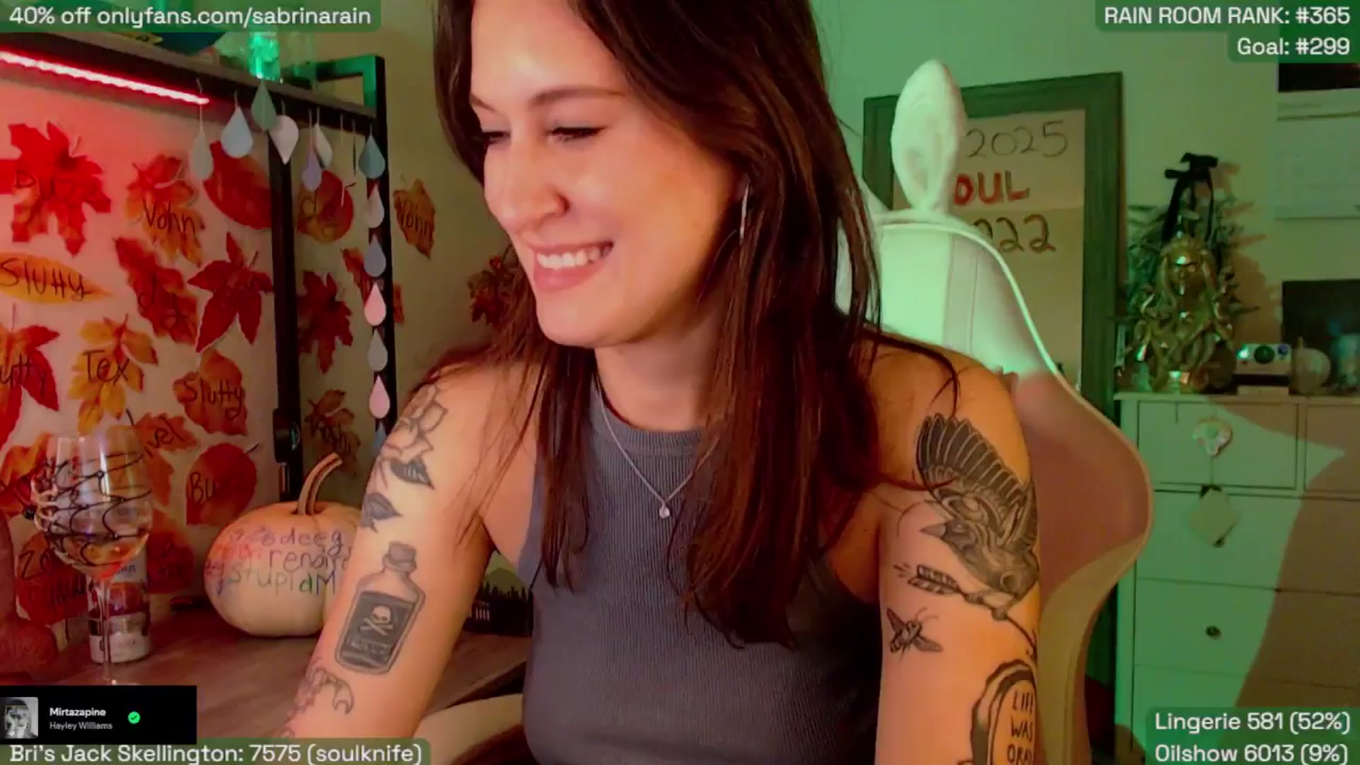 Gallery image thumbnail from SabrinaRain's myfreecams stream on, 10/22/2025, 03:45 image 10 of 20
