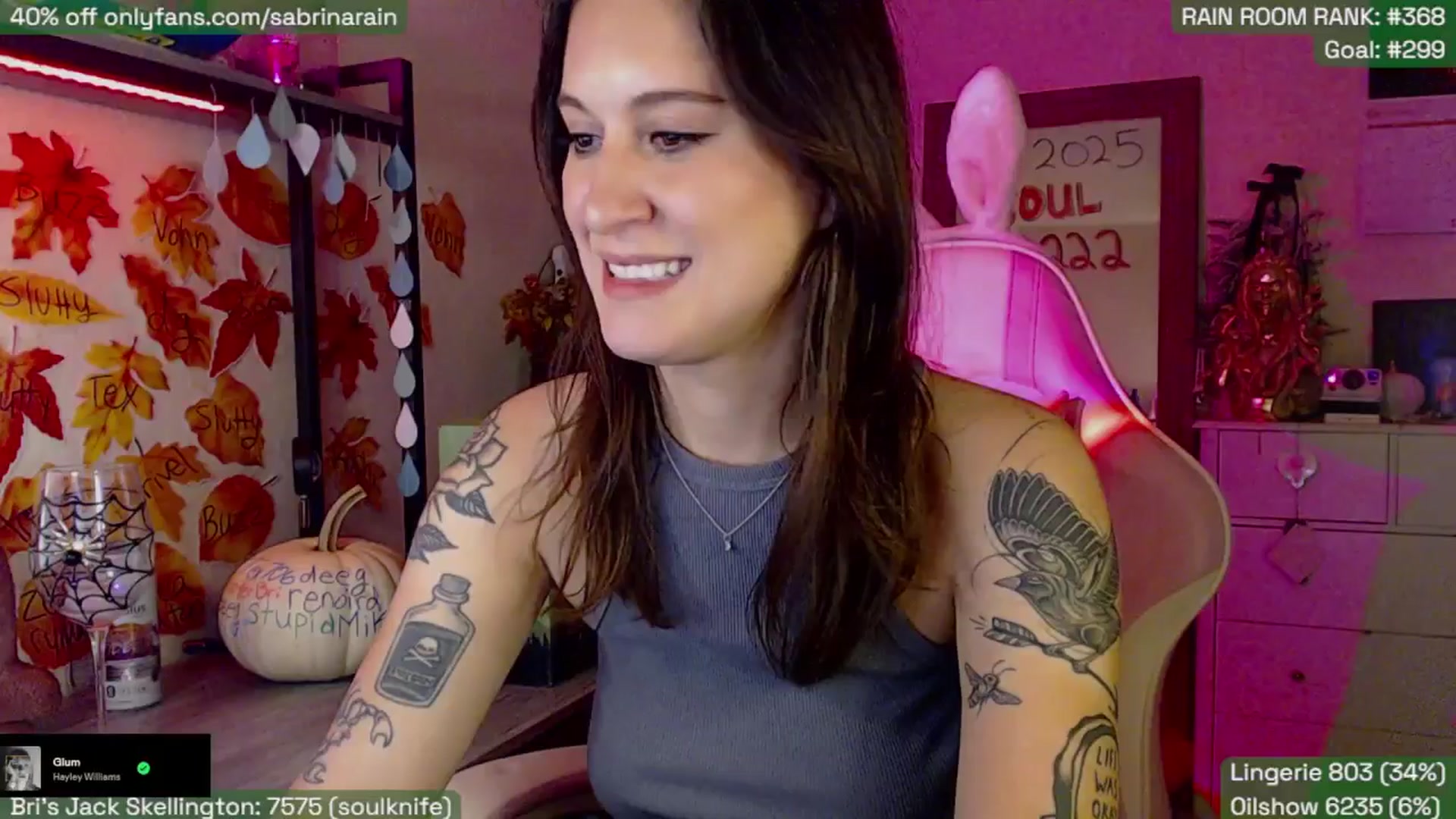 Gallery image thumbnail from SabrinaRain's myfreecams stream on, 10/22/2025, 03:45 image 9 of 20