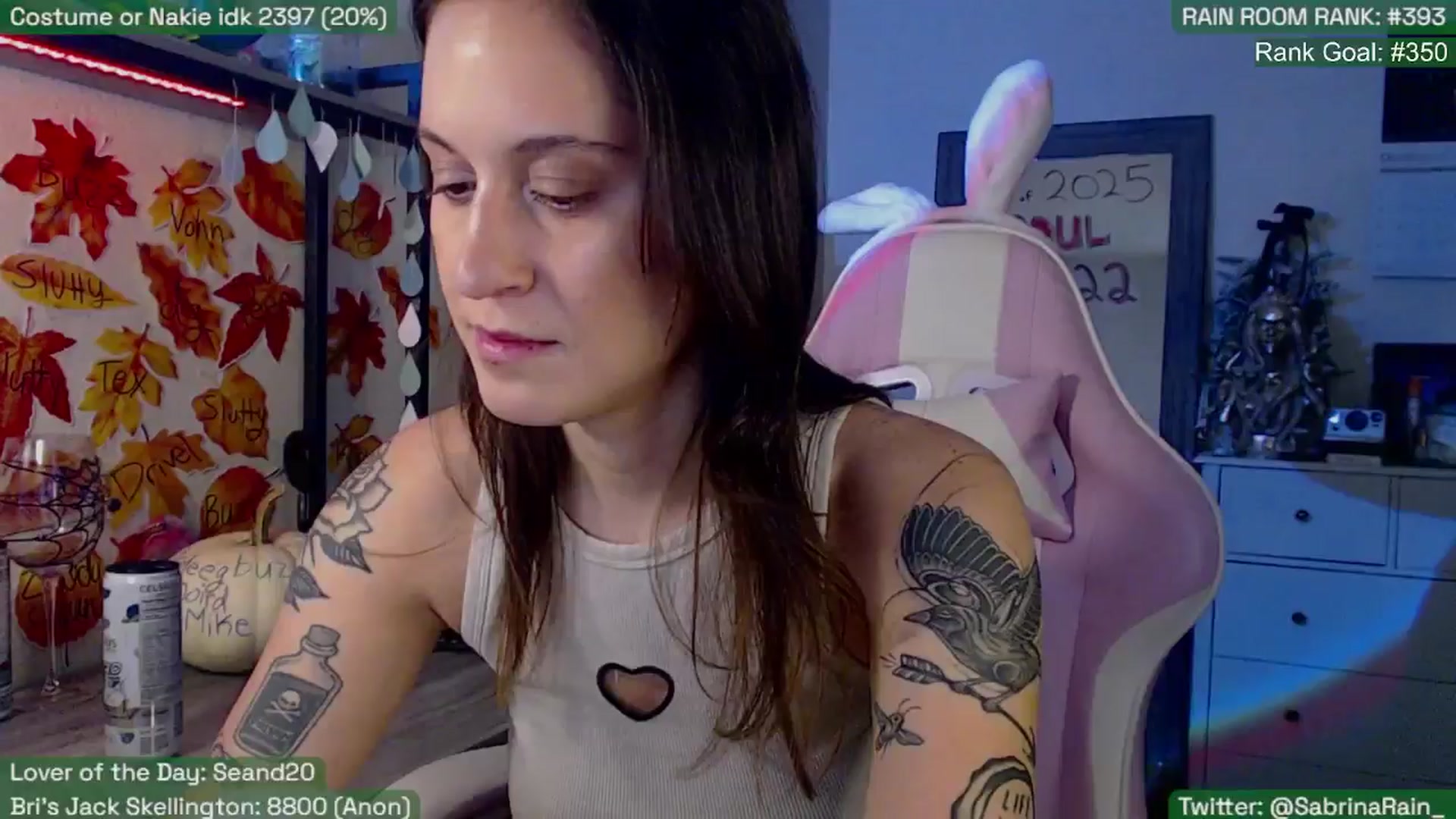 Gallery image thumbnail from SabrinaRain's myfreecams stream on, 10/28/2025, 24:30 image 2 of 20
