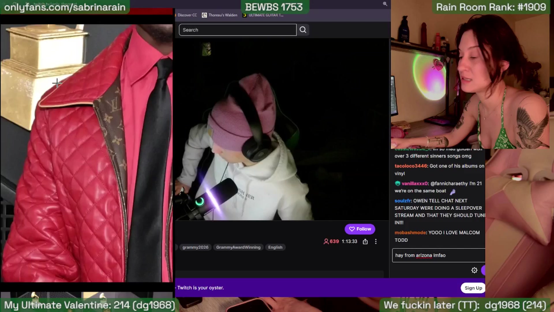 Gallery image thumbnail from SabrinaRain's myfreecams stream on, 02/02/2026, 03:03 image 16 of 20