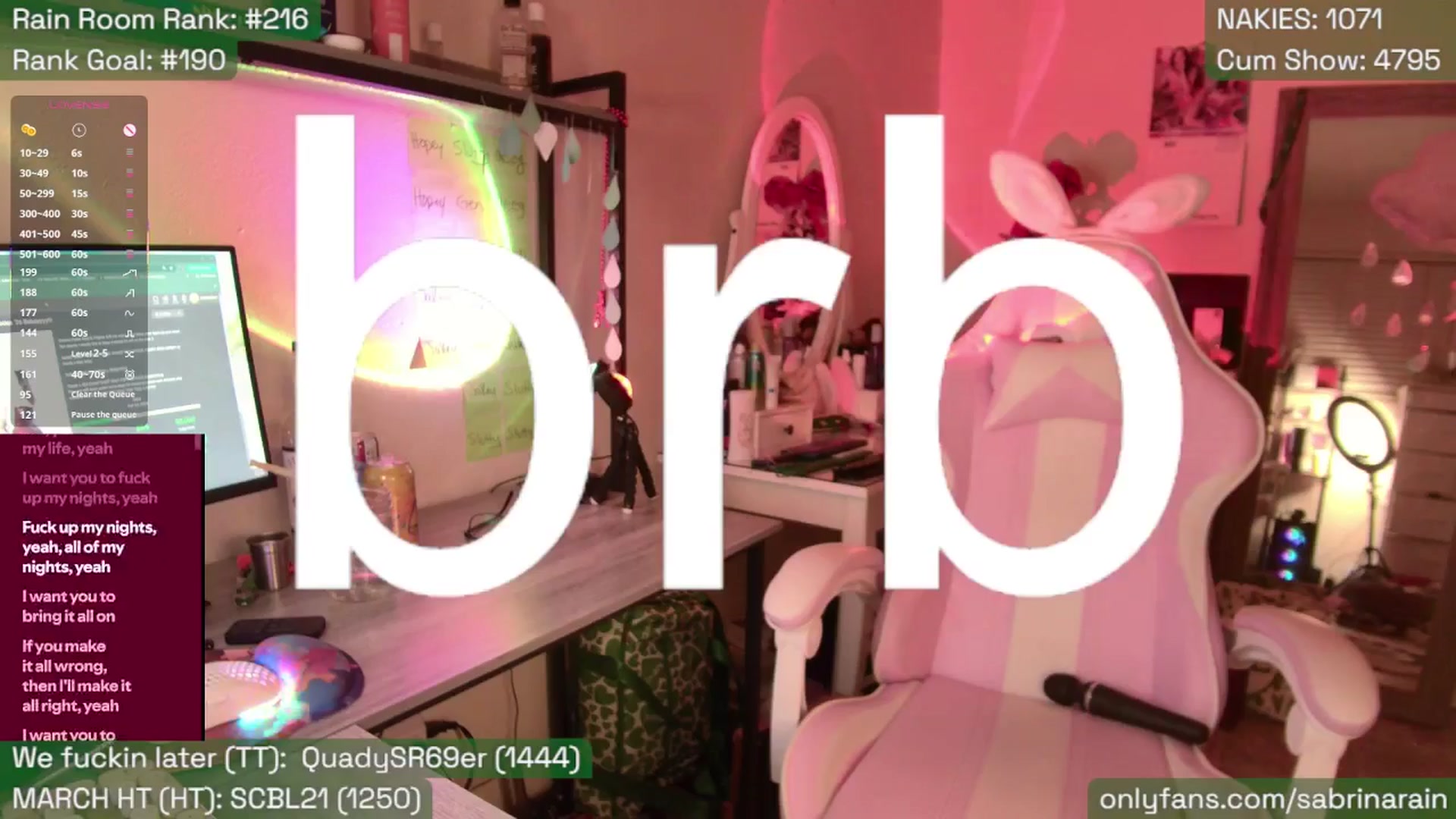 Gallery image thumbnail from SabrinaRain's myfreecams stream on, 03/06/2026, 06:18 image 18 of 20