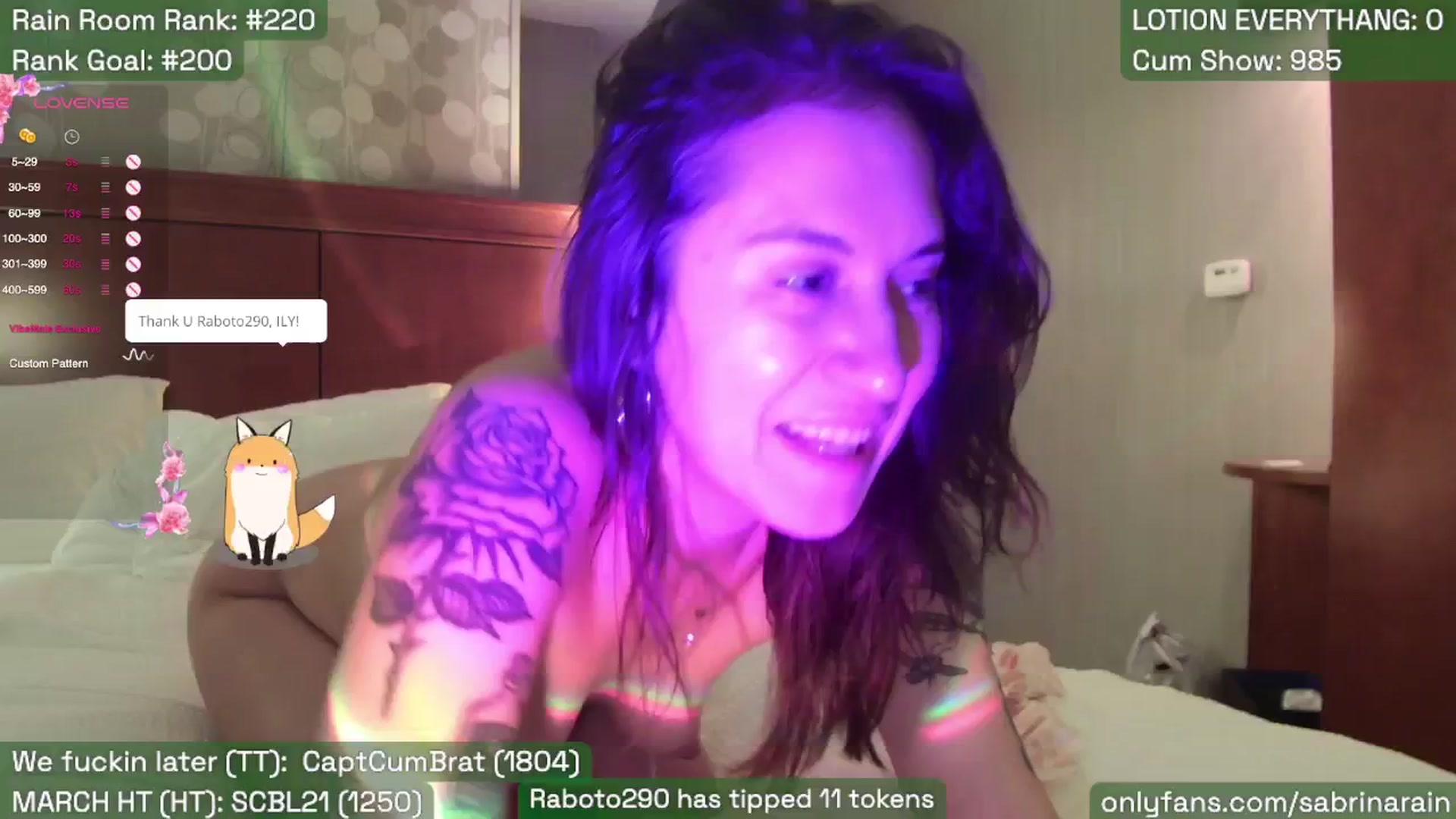 Gallery image thumbnail from SabrinaRain's myfreecams stream on, 03/07/2026, 04:15 image 9 of 20