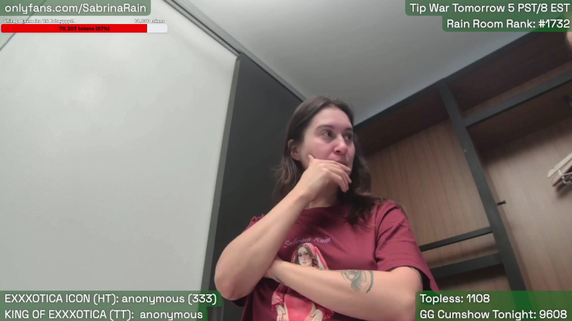 Gallery image thumbnail from SabrinaRain's myfreecams stream on, 04/10/2026, 20:39 image 3 of 20