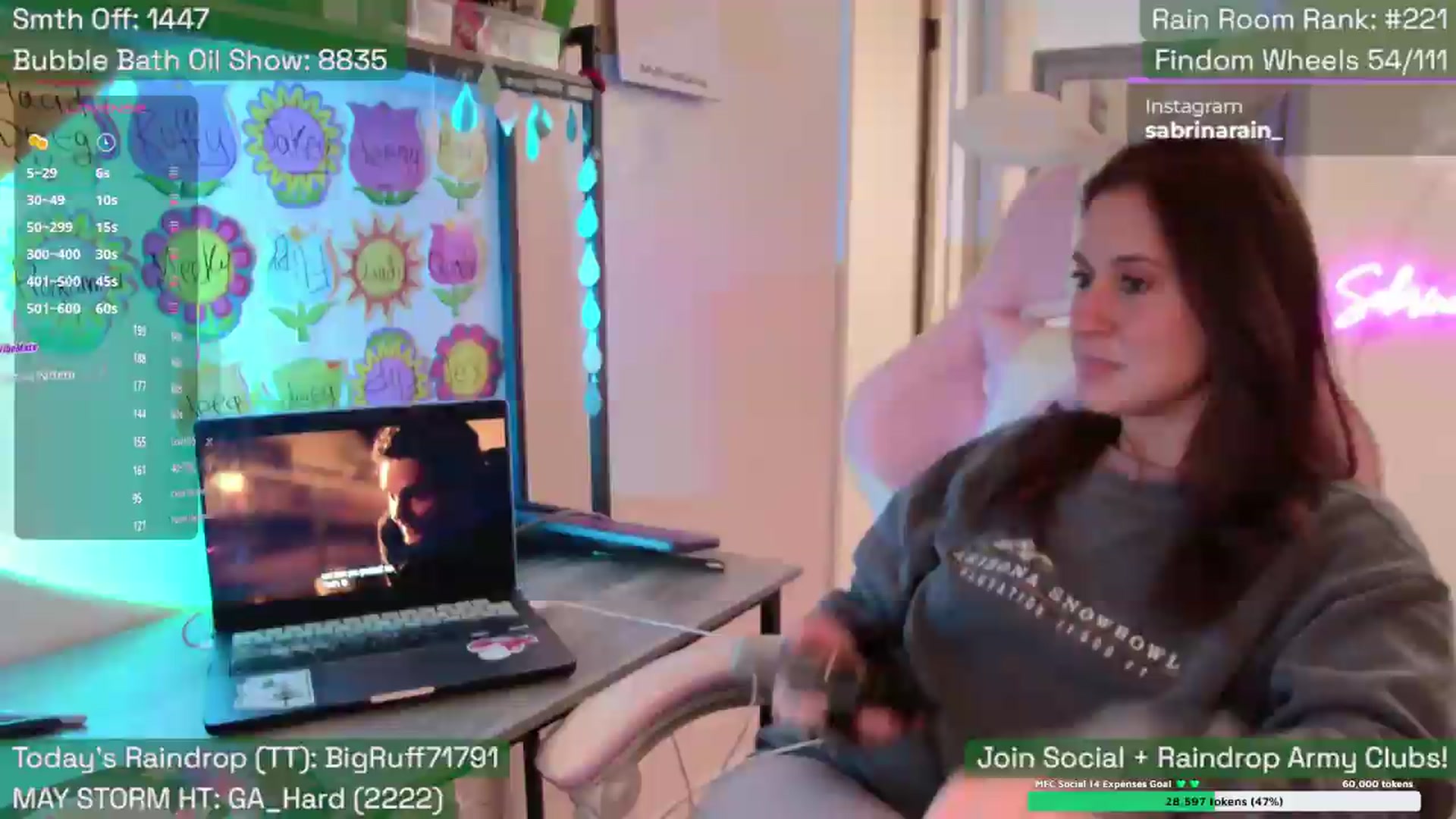 Gallery image thumbnail from SabrinaRain's myfreecams stream on, 05/13/2026, 24:29 image 16 of 20