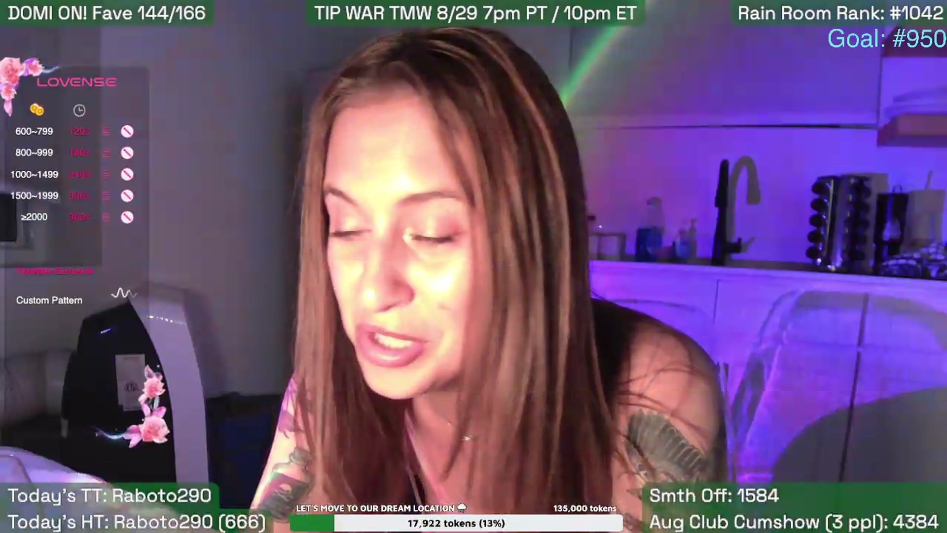 Gallery image thumbnail from SabrinaRain's myfreecams stream on, 08/29/2026, 04:05 image 17 of 20