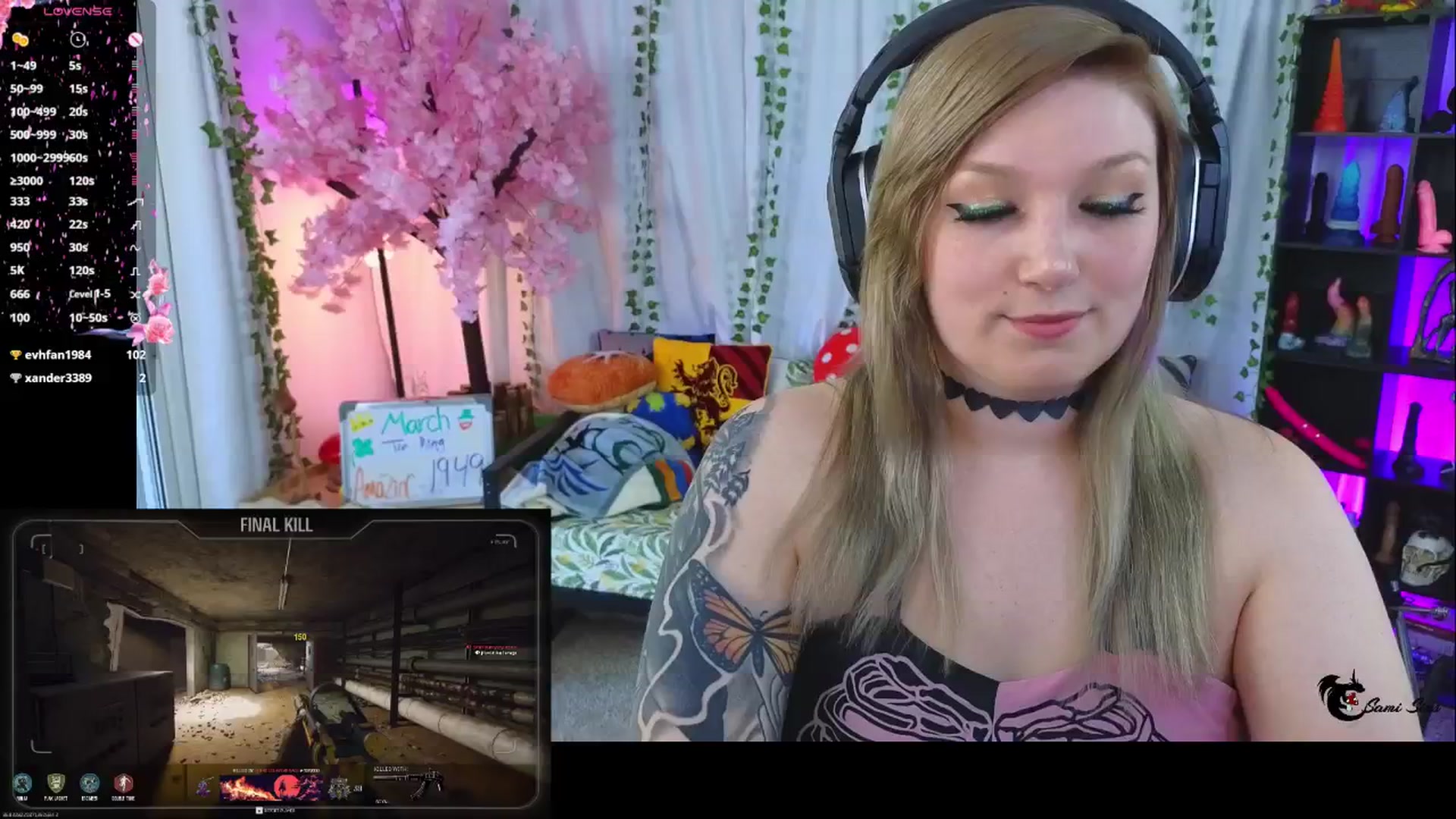 Gallery image thumbnail from SamiSins's myfreecams stream on, 03/07/2025, 21:03 image 8 of 20