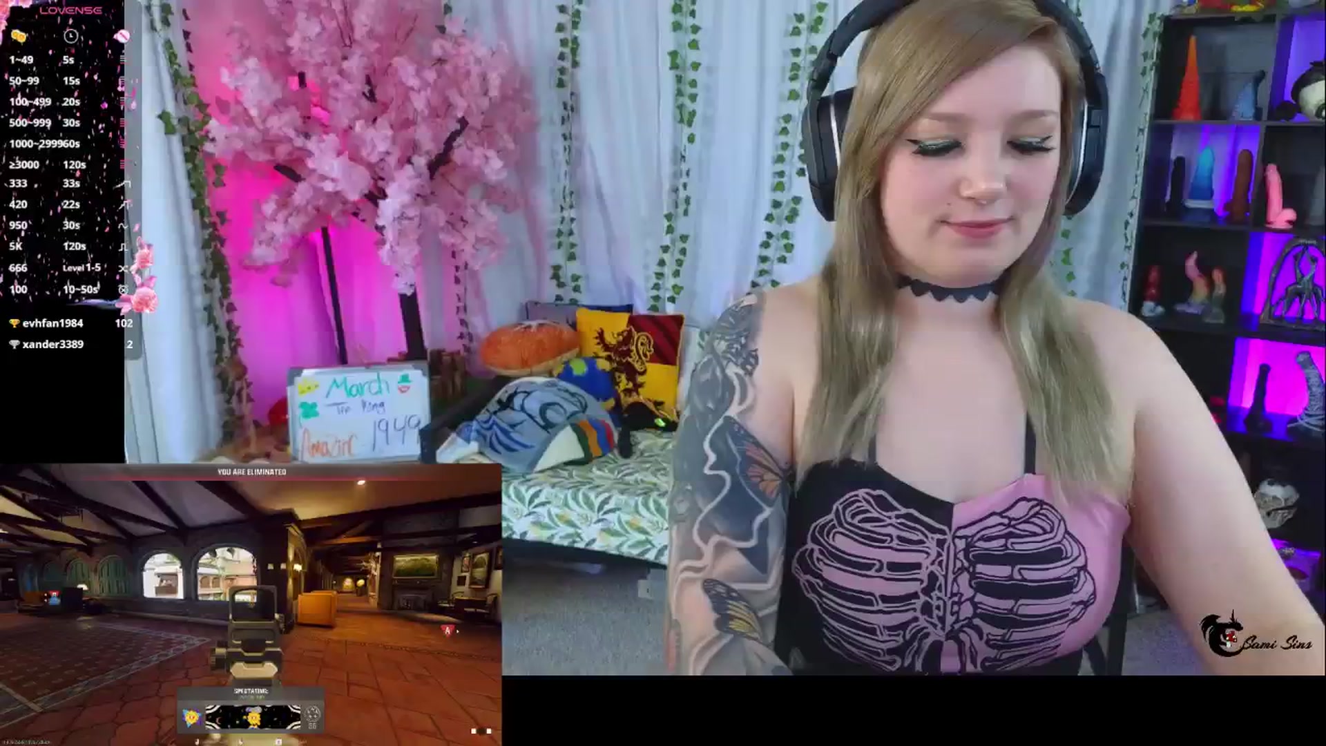 Gallery image thumbnail from SamiSins's myfreecams stream on, 03/07/2025, 21:03 image 9 of 20