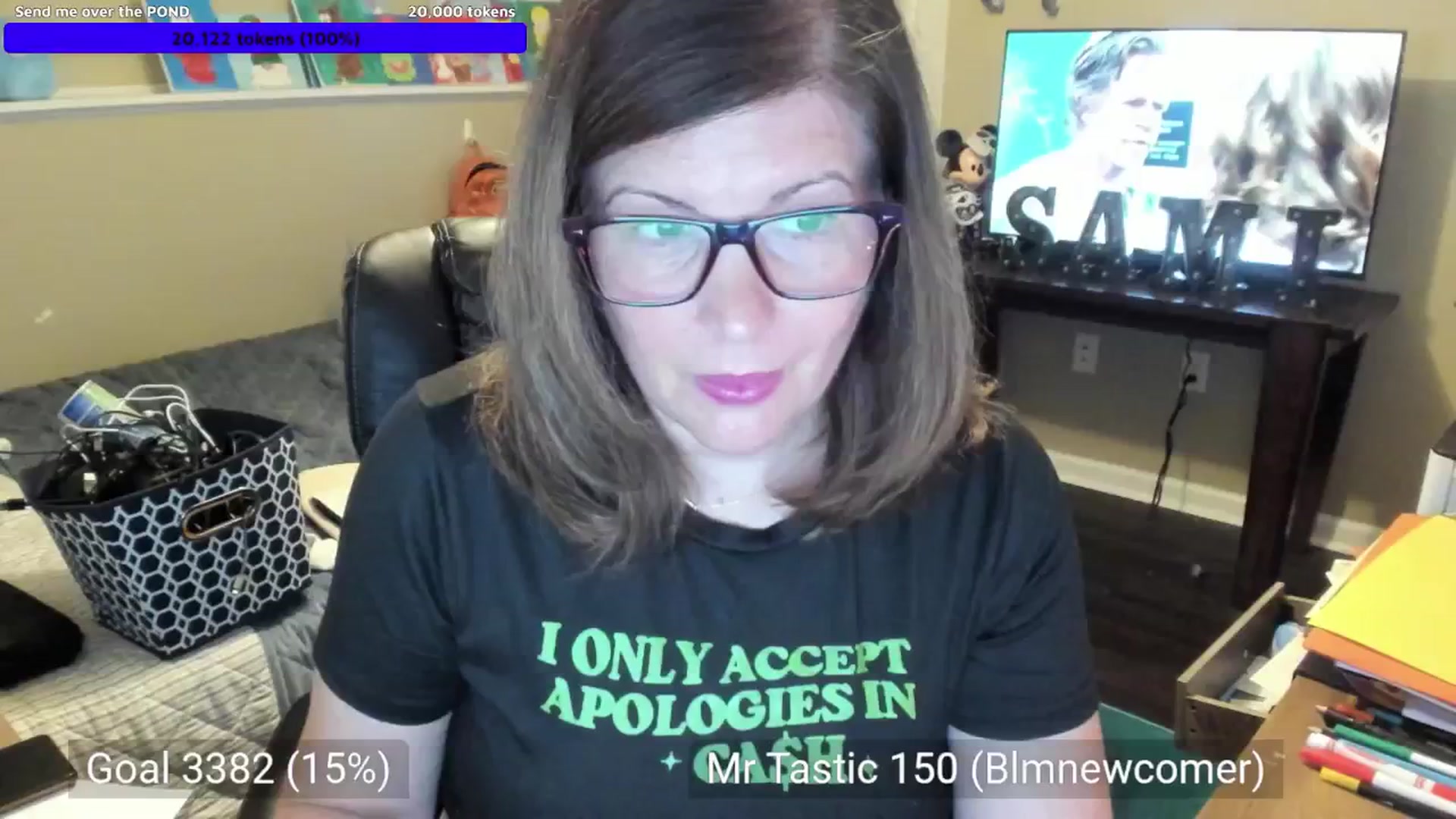 Gallery image thumbnail from Samtastic_'s myfreecams stream on, 08/09/2024, 23:32 image 16 of 20