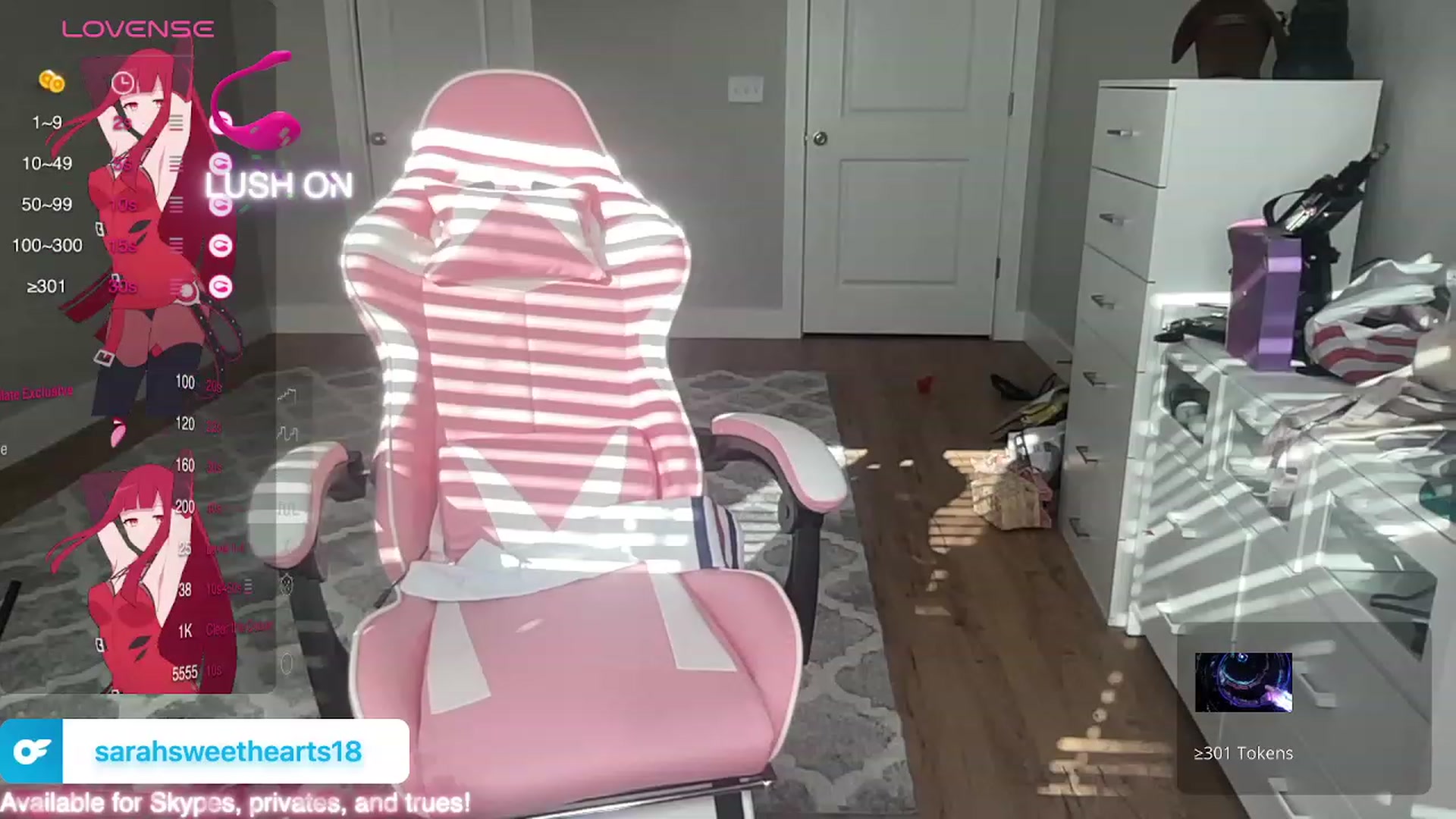 Gallery image thumbnail from Sarahsweets18's myfreecams stream on, 11/05/2023, 16:21 image 9 of 20