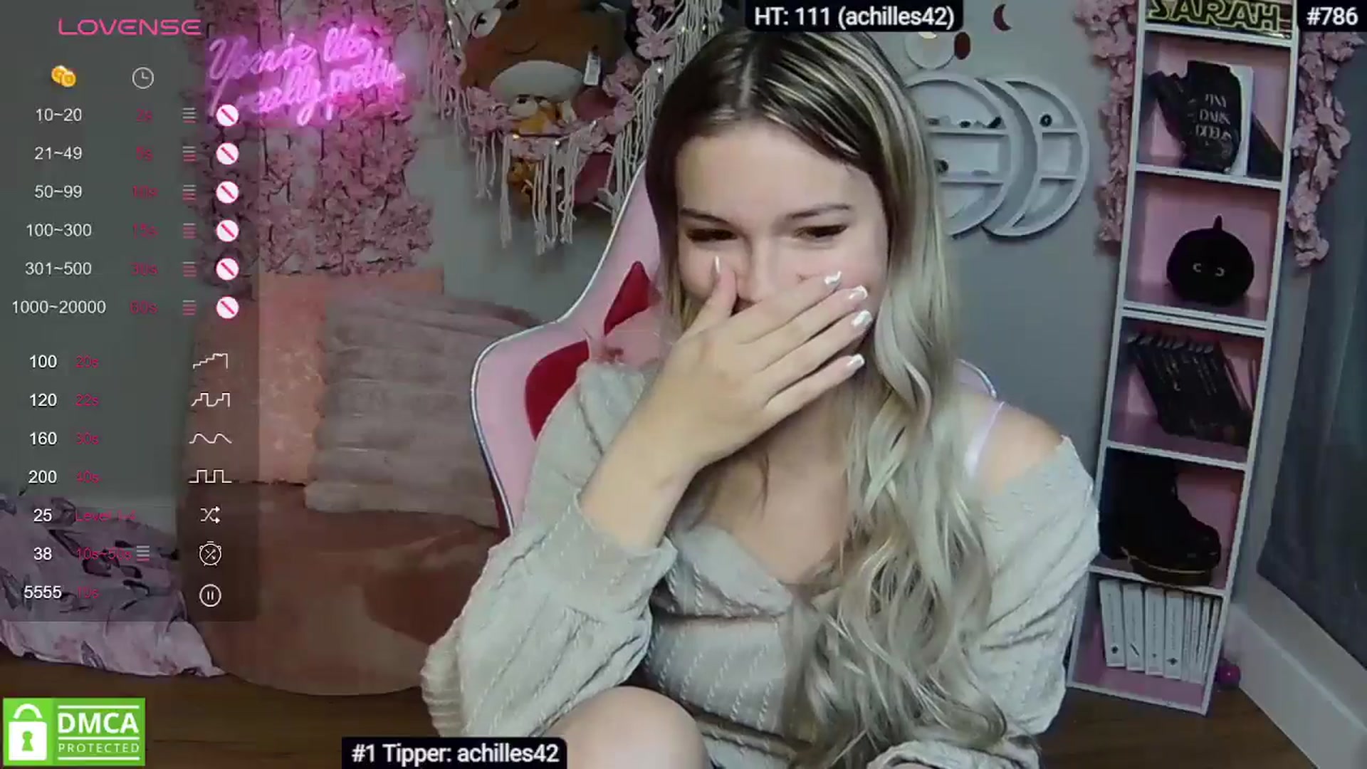 Gallery image thumbnail from Sarahsweets18's myfreecams stream on, 05/12/2024, 20:51 image 10 of 20