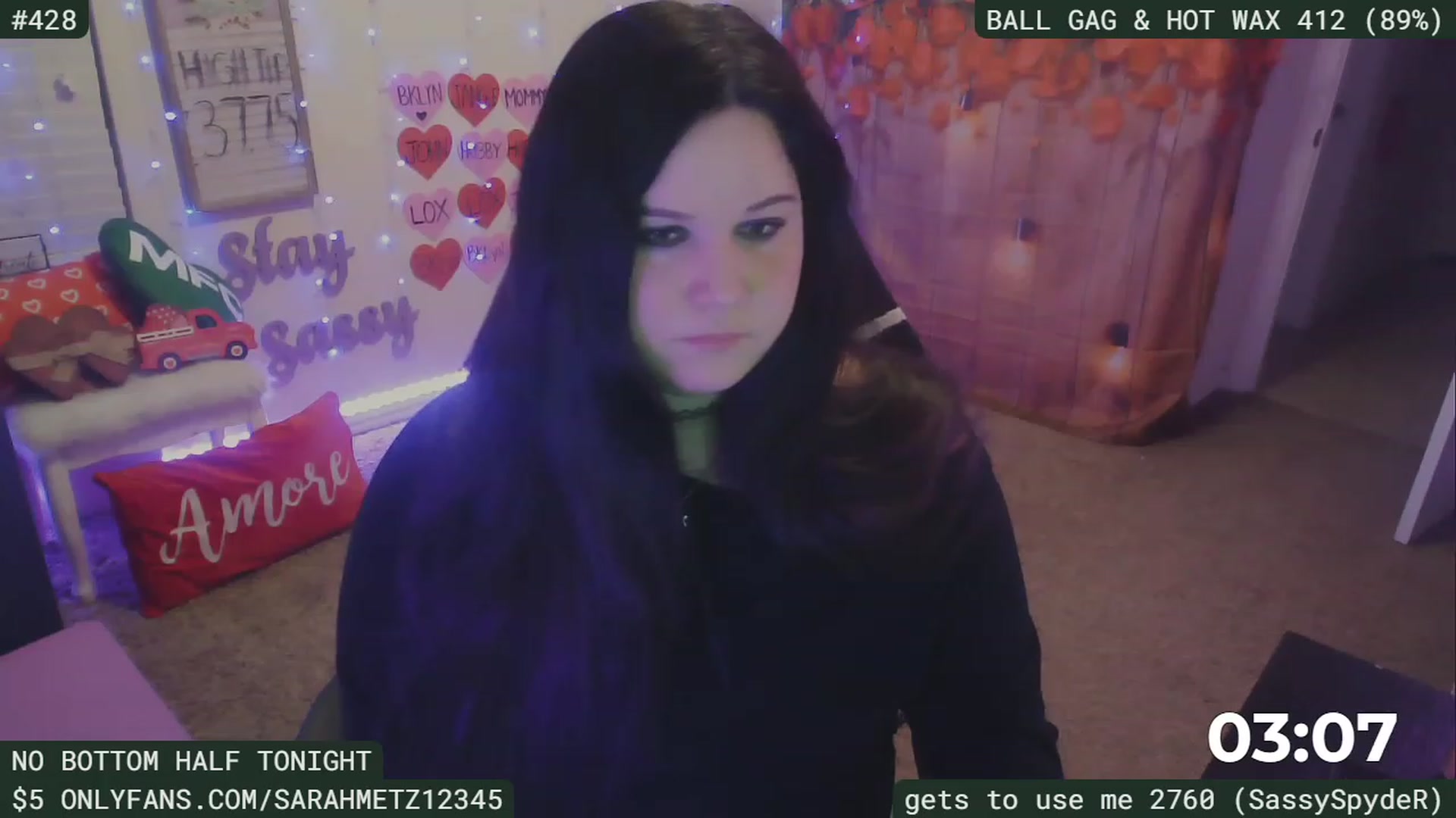 Gallery image thumbnail from SassySarah94's myfreecams stream on, 02/17/2023, 04:32 image 18 of 20
