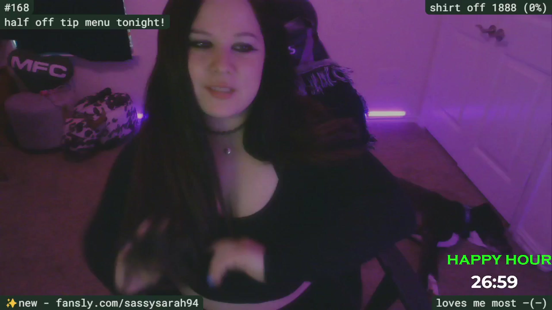 Gallery image thumbnail from SassySarah94's myfreecams stream on, 04/29/2025, 03:34 image 1 of 20
