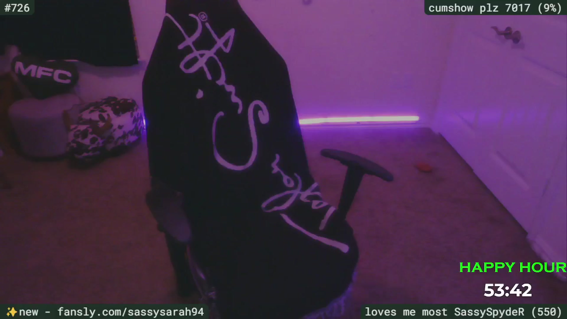 Gallery image thumbnail from SassySarah94's myfreecams stream on, 05/09/2025, 02:27 image 7 of 20