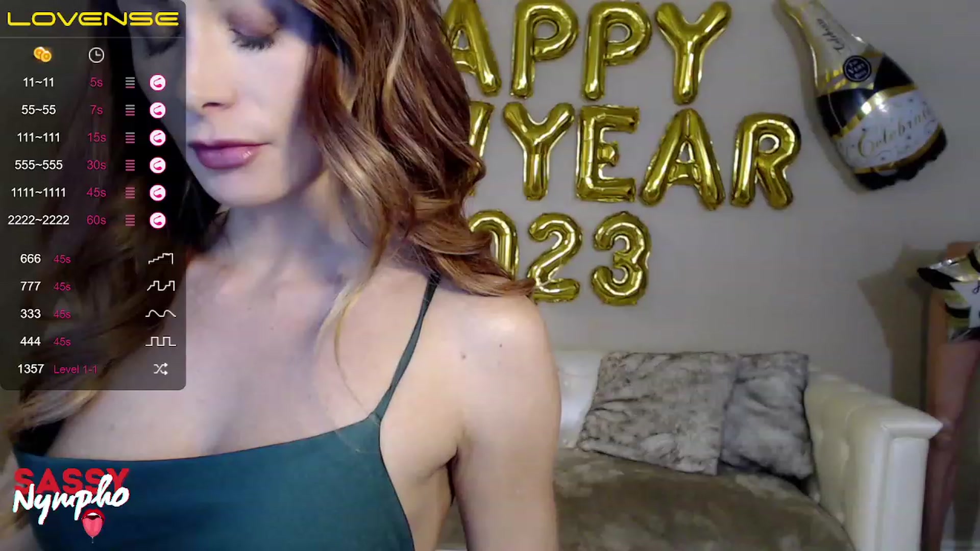 Gallery image thumbnail from Sassy_Nympho's myfreecams stream on, 01/01/2023, 09:32 image 12 of 20